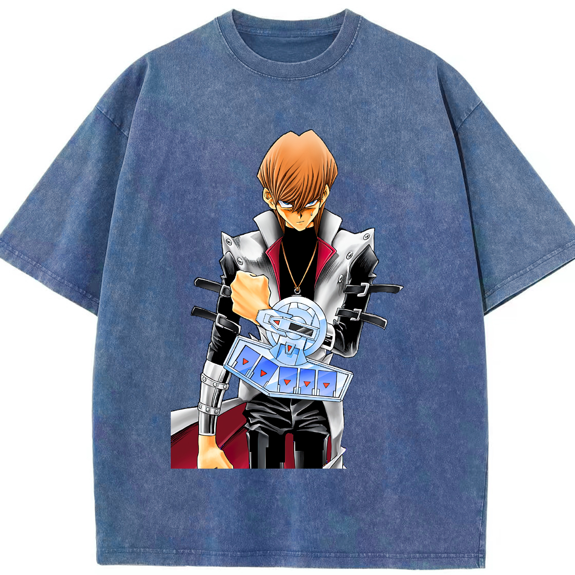 （画像用） 遊☆戯☆王 Yu-Gi-Oh! 綿100% ヴィンテージ風 半袖Tシャツ（フロントプリント）