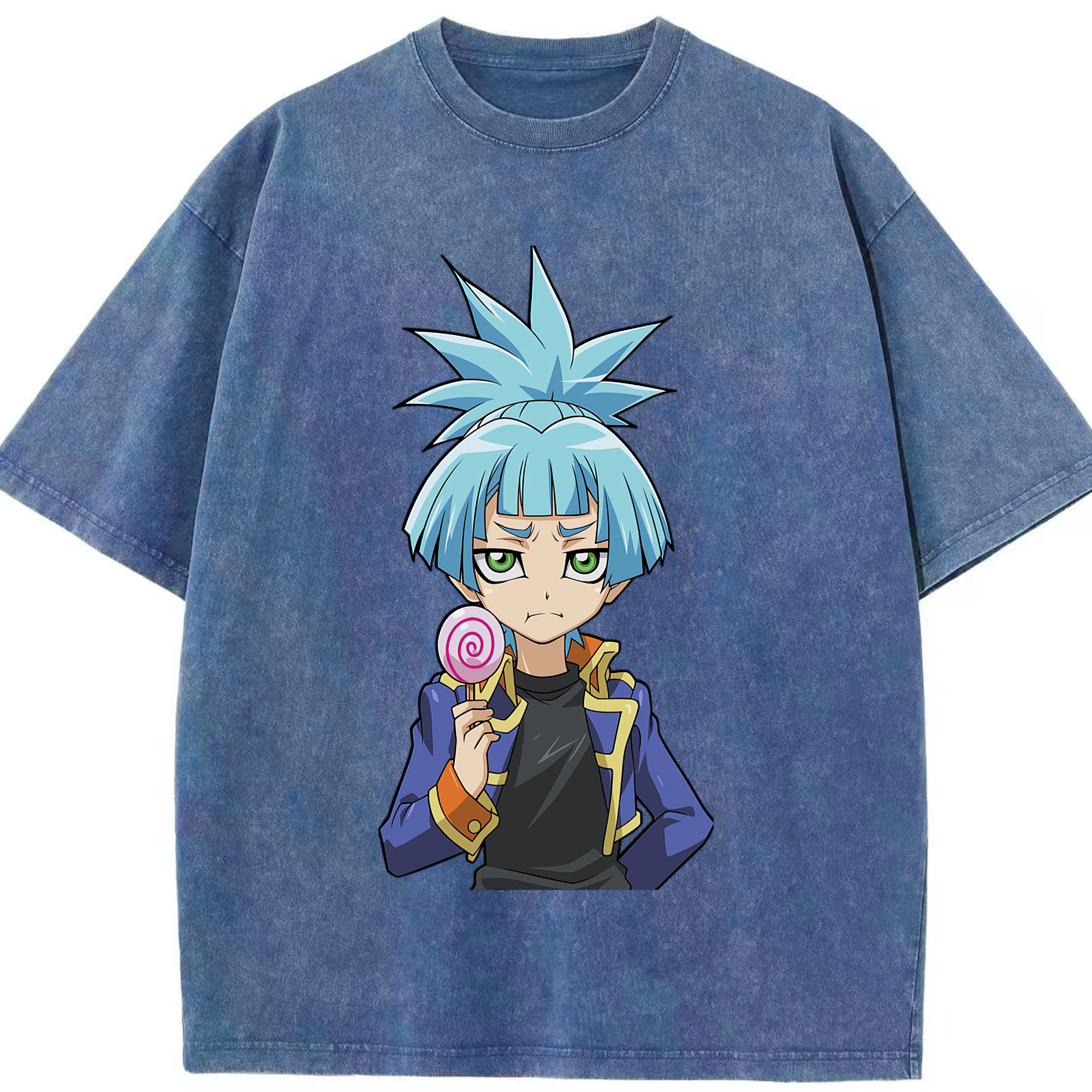 （画像用） 遊☆戯☆王 Yu-Gi-Oh! 綿100% ヴィンテージ風 半袖Tシャツ（フロントプリント）