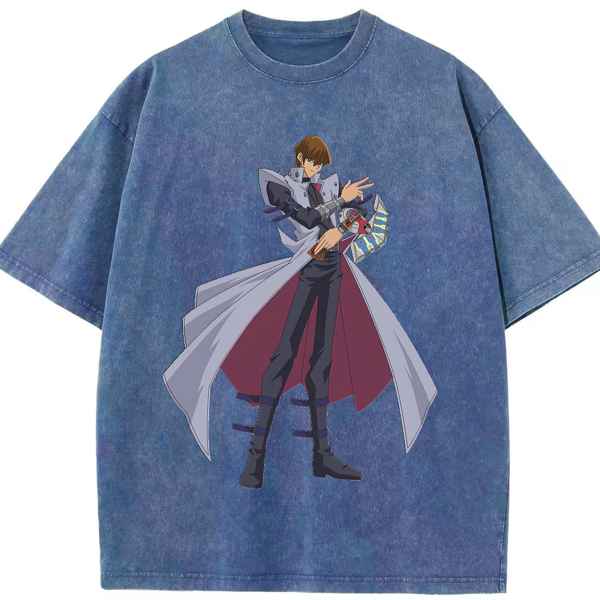 （画像用） 遊☆戯☆王 Yu-Gi-Oh! 綿100% ヴィンテージ風 半袖Tシャツ（フロントプリント）