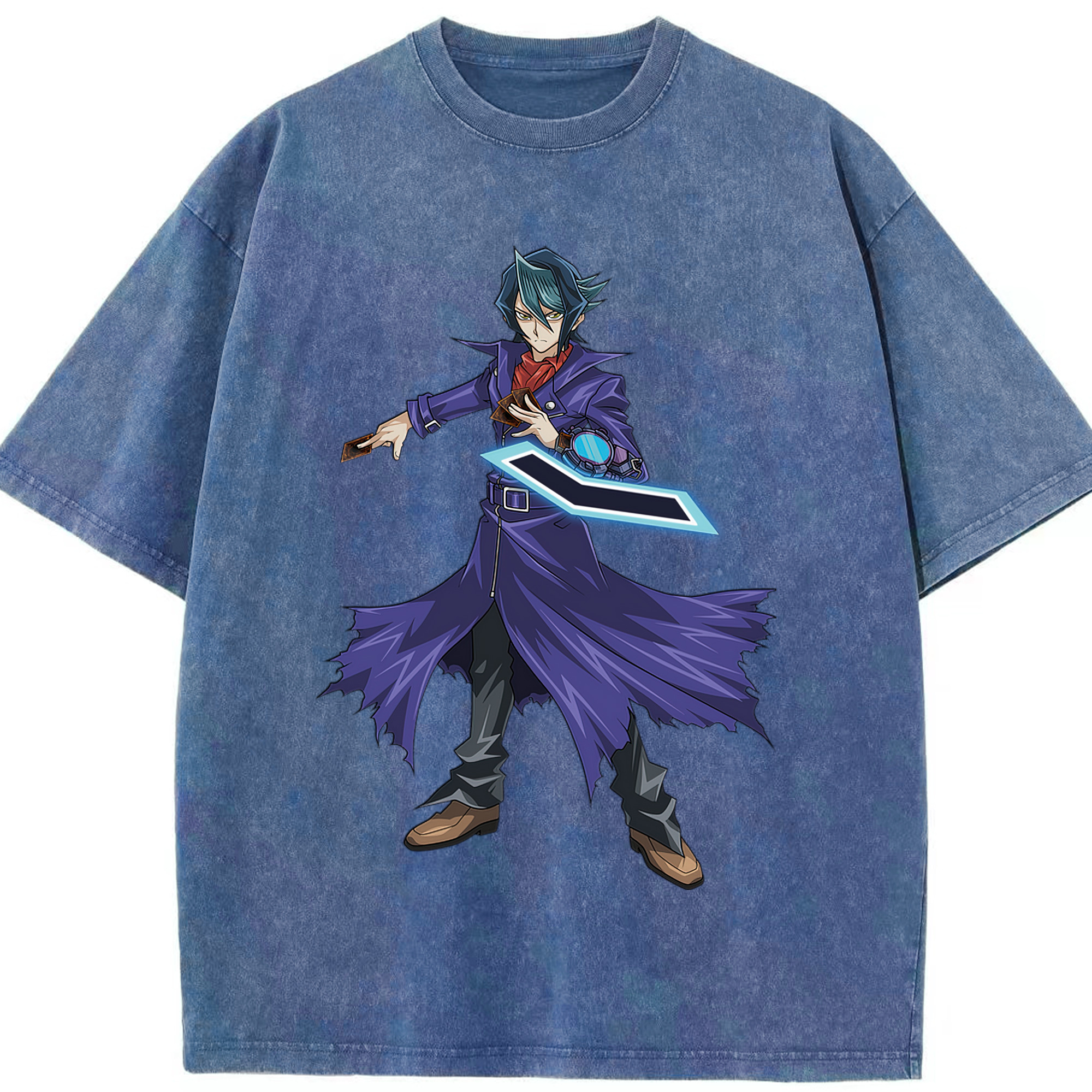 （画像用） 遊☆戯☆王 Yu-Gi-Oh! 綿100% ヴィンテージ風 半袖Tシャツ（フロントプリント）