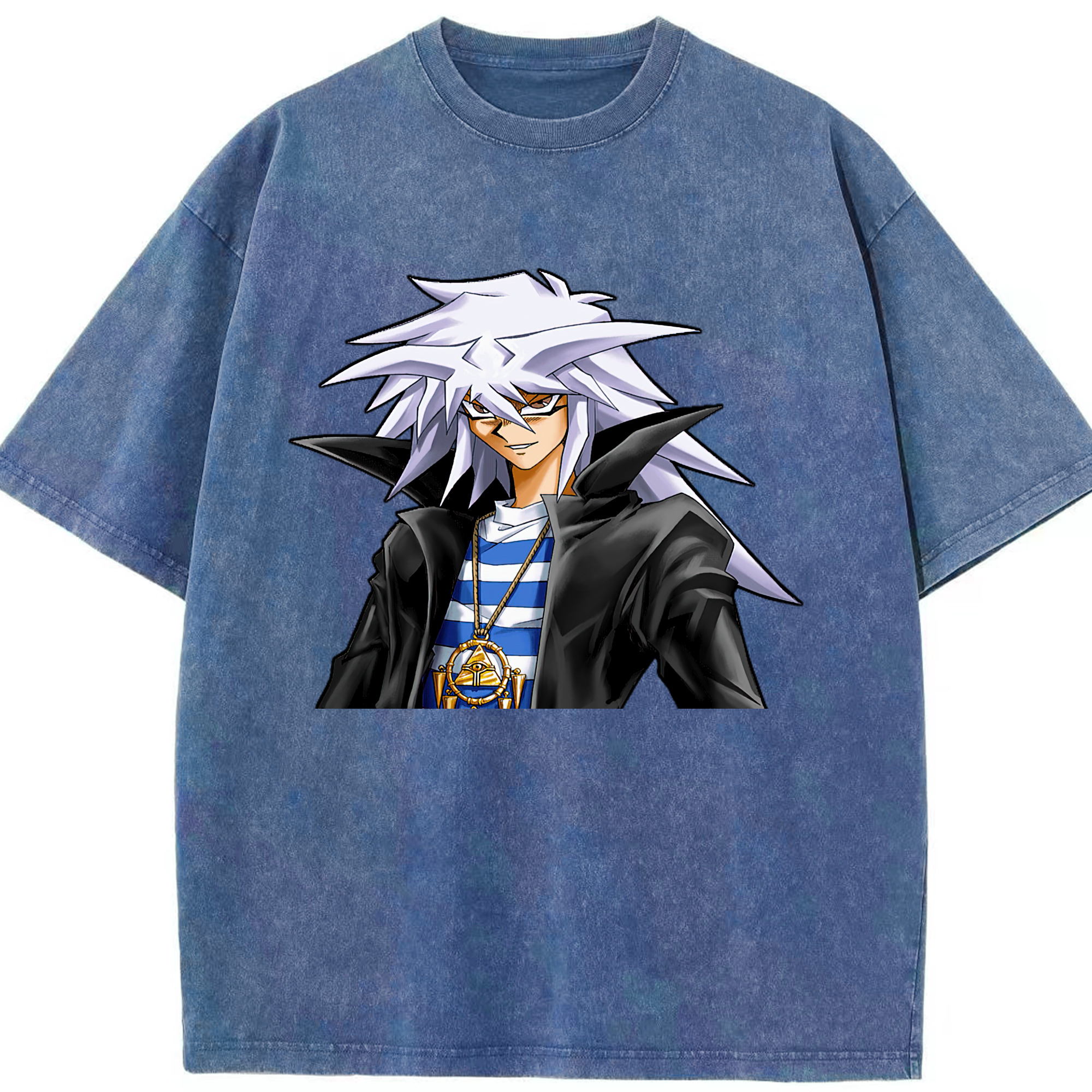 （画像用） 遊☆戯☆王 Yu-Gi-Oh! 綿100% ヴィンテージ風 半袖Tシャツ（フロントプリント）