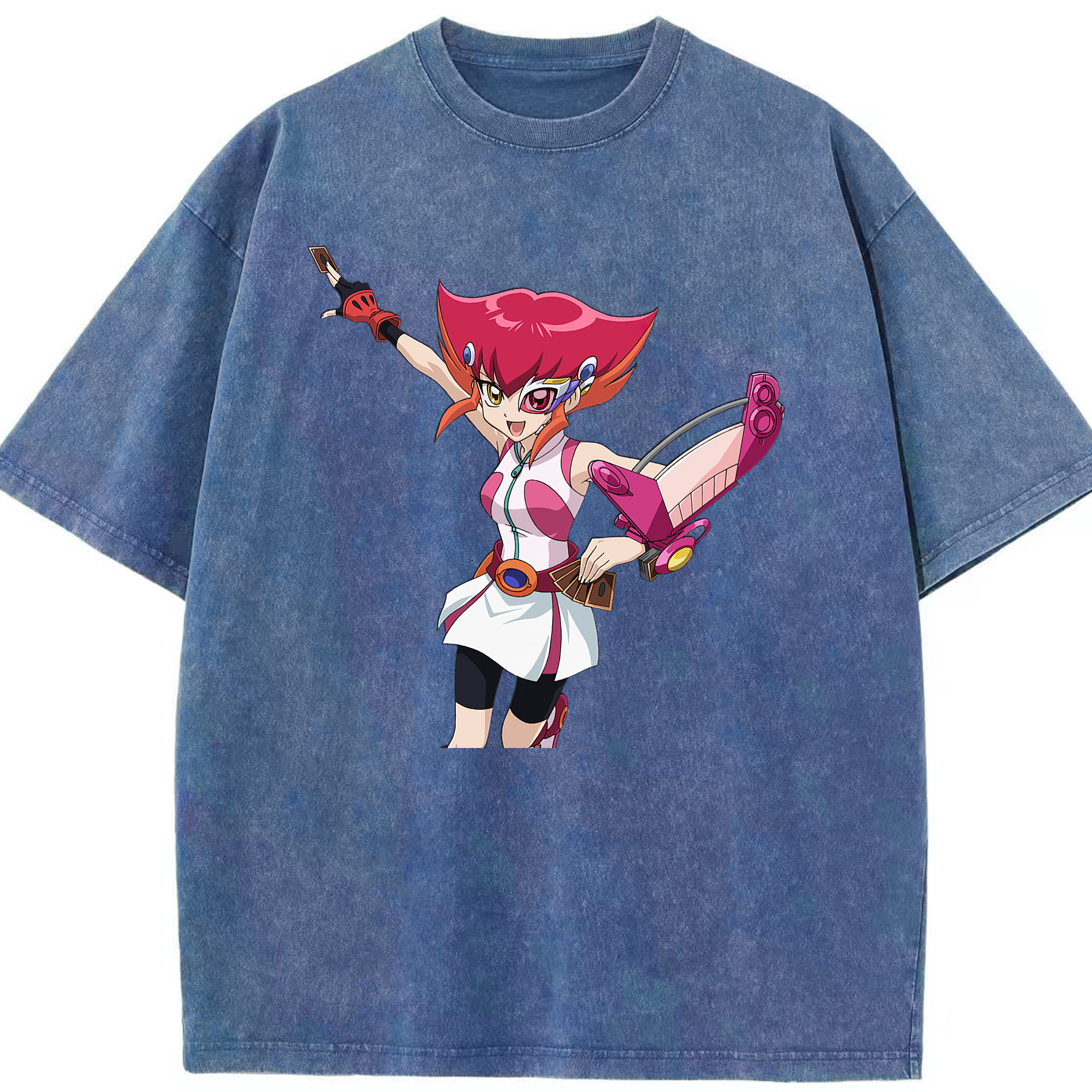 （画像用） 遊☆戯☆王 Yu-Gi-Oh! 綿100% ヴィンテージ風 半袖Tシャツ（フロントプリント）