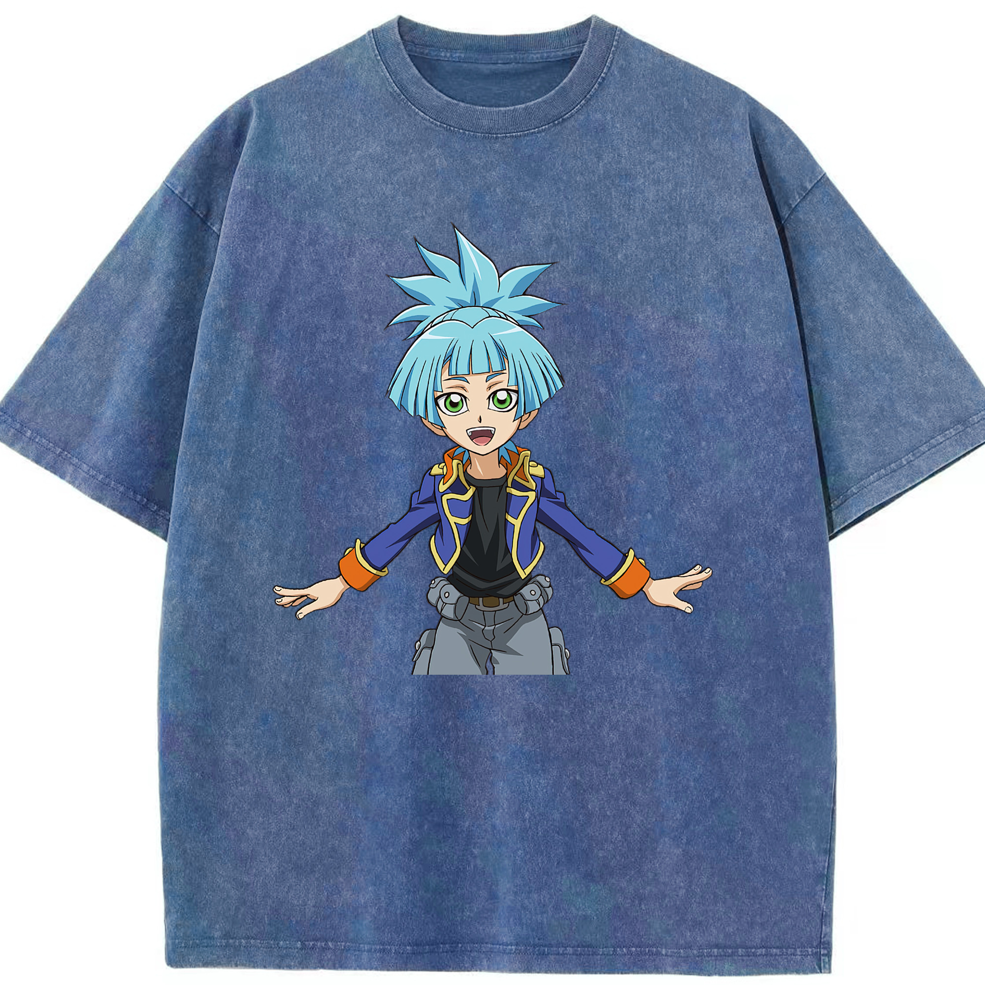 （画像用） 遊☆戯☆王 Yu-Gi-Oh! 綿100% ヴィンテージ風 半袖Tシャツ（フロントプリント）