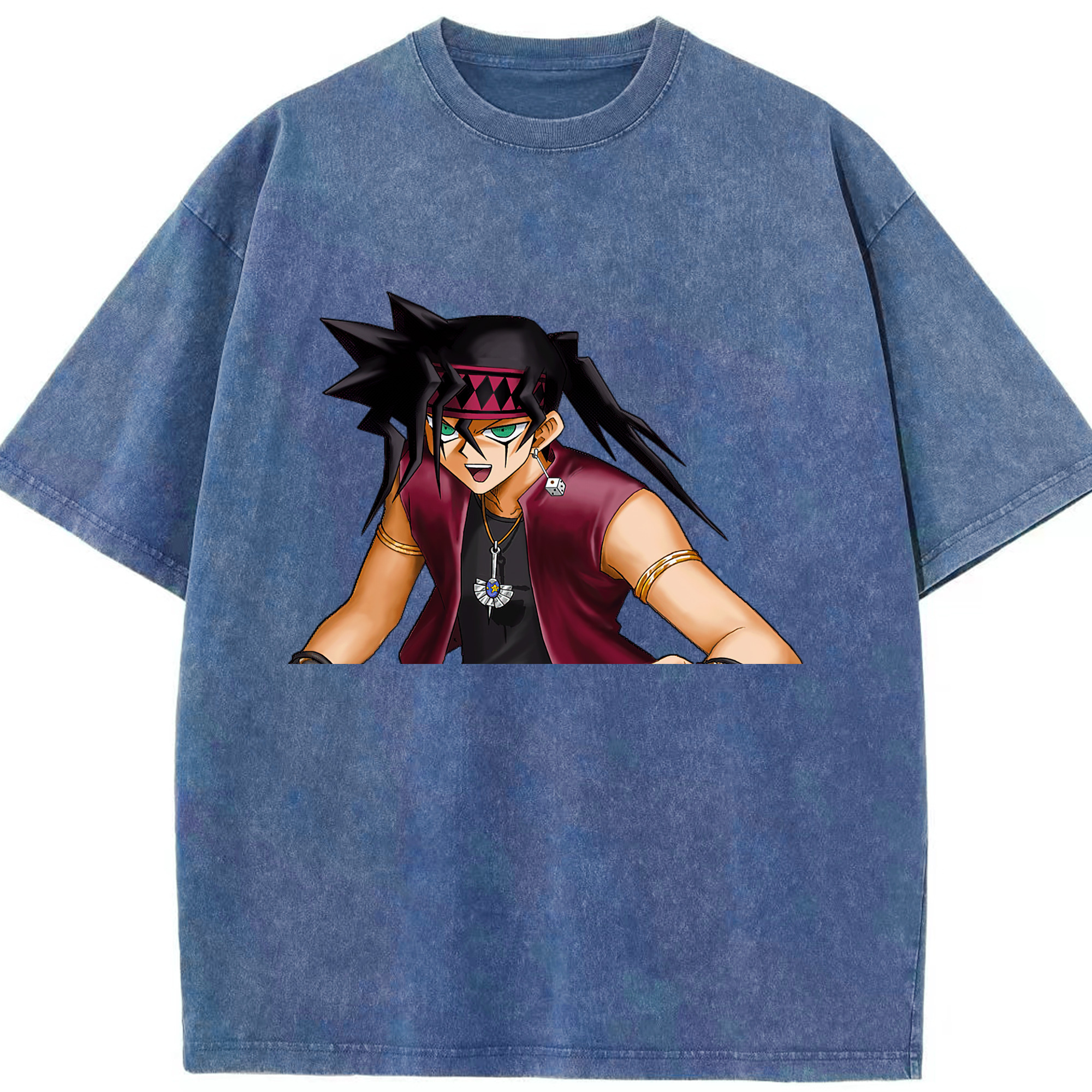 （画像用） 遊☆戯☆王 Yu-Gi-Oh! 綿100% ヴィンテージ風 半袖Tシャツ（フロントプリント）