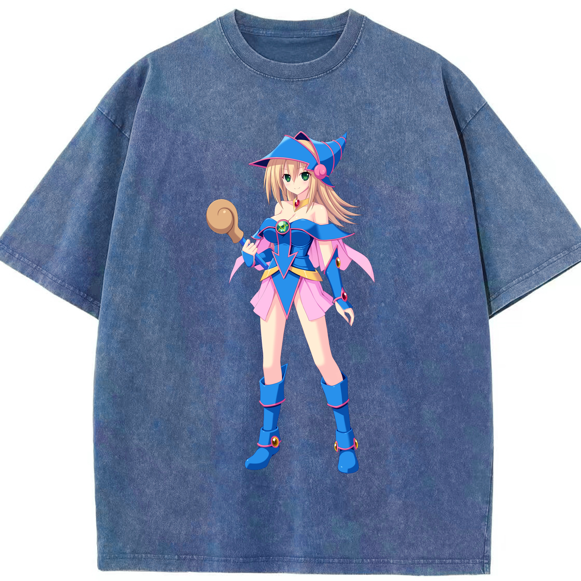 （画像用） 遊☆戯☆王 Yu-Gi-Oh! 綿100% ヴィンテージ風 半袖Tシャツ（フロントプリント）