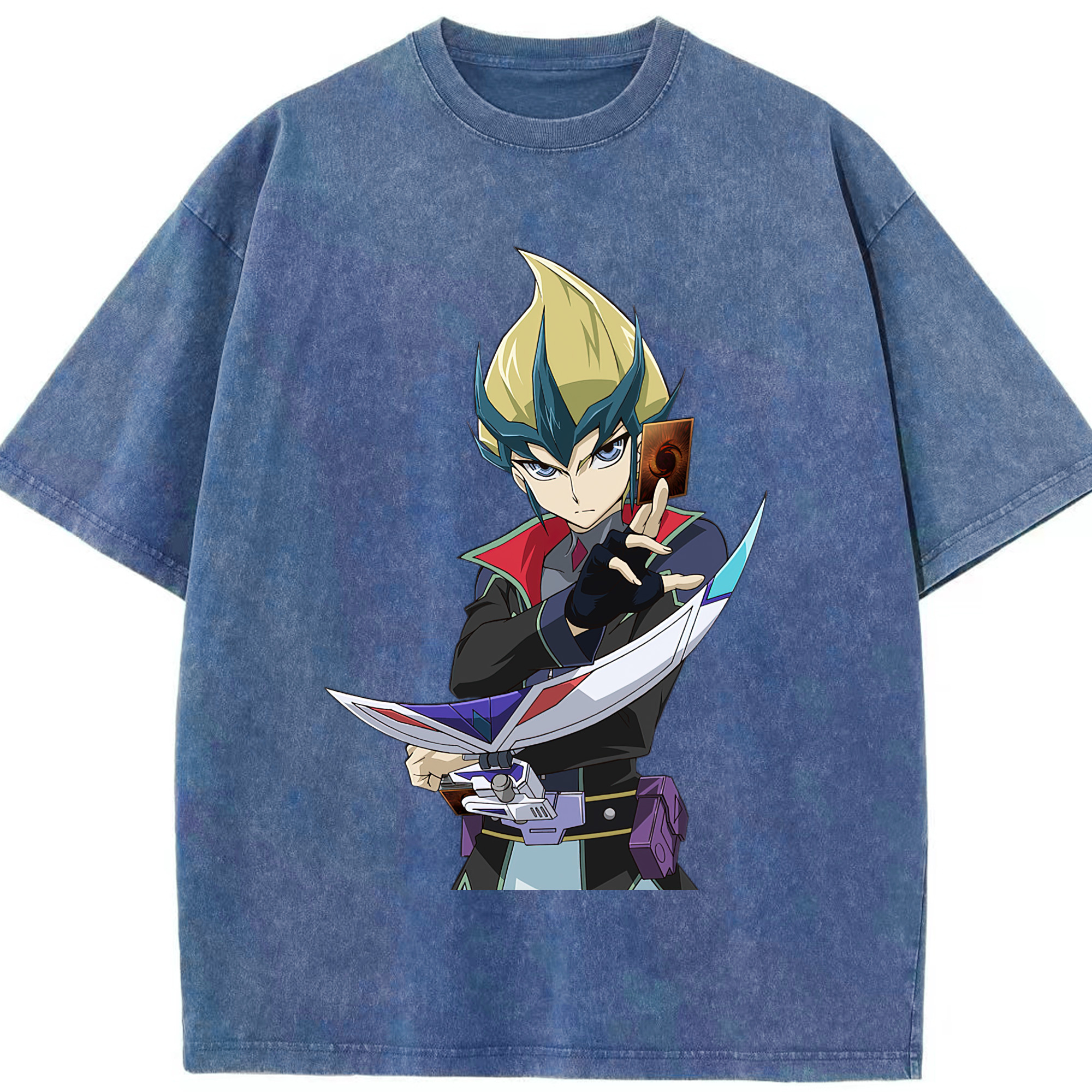 （画像用） 遊☆戯☆王 Yu-Gi-Oh! 綿100% ヴィンテージ風 半袖Tシャツ（フロントプリント）