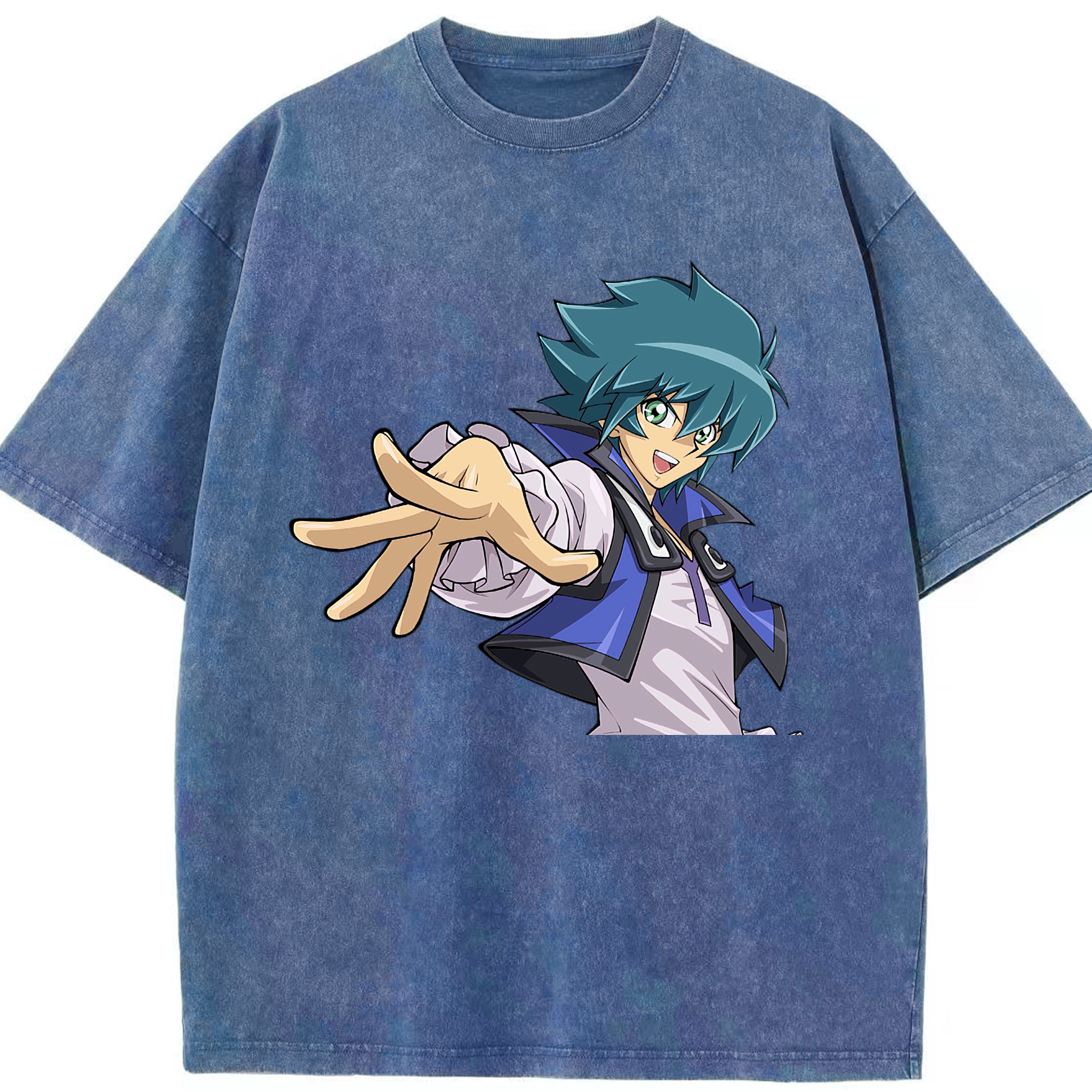 （画像用） 遊☆戯☆王 Yu-Gi-Oh! 綿100% ヴィンテージ風 半袖Tシャツ（フロントプリント）