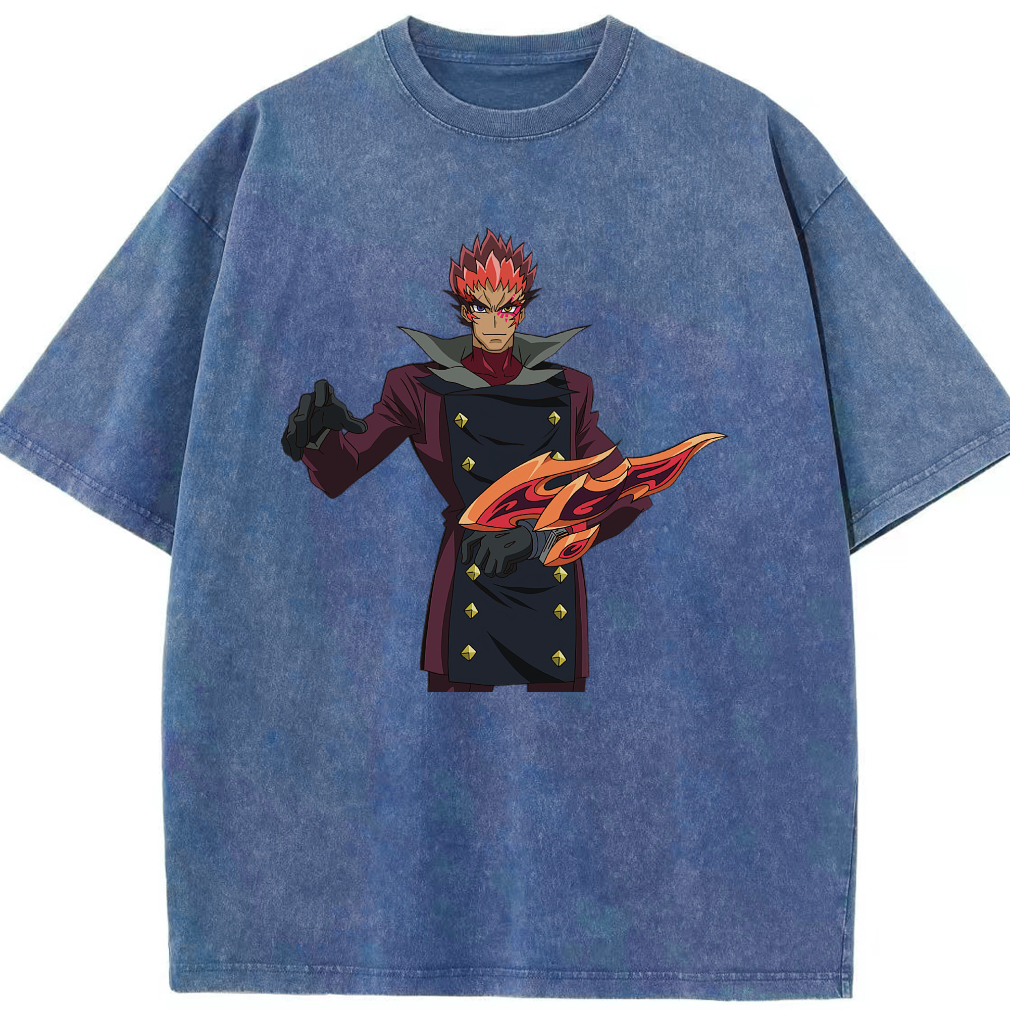 （画像用） 遊☆戯☆王 Yu-Gi-Oh! 綿100% ヴィンテージ風 半袖Tシャツ（フロントプリント）