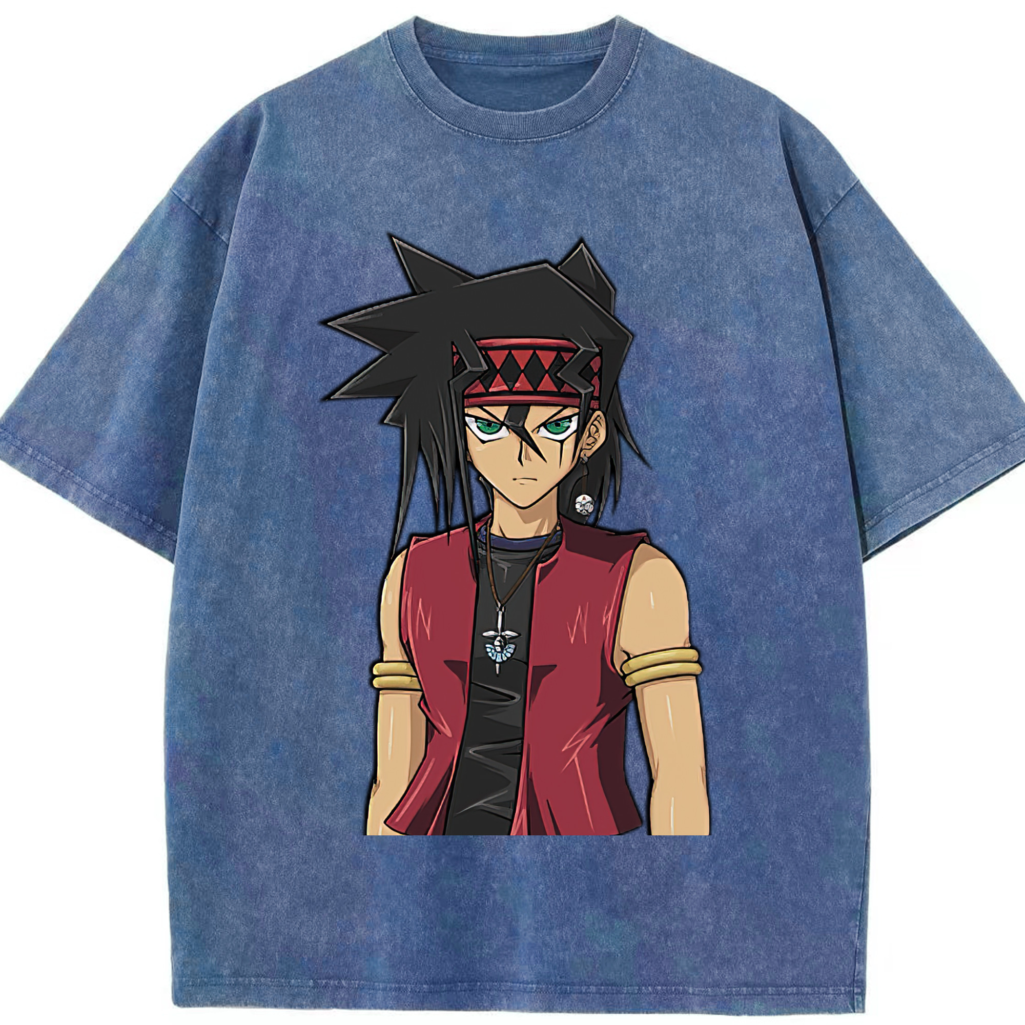 （画像用） 遊☆戯☆王 Yu-Gi-Oh! 綿100% ヴィンテージ風 半袖Tシャツ（フロントプリント）