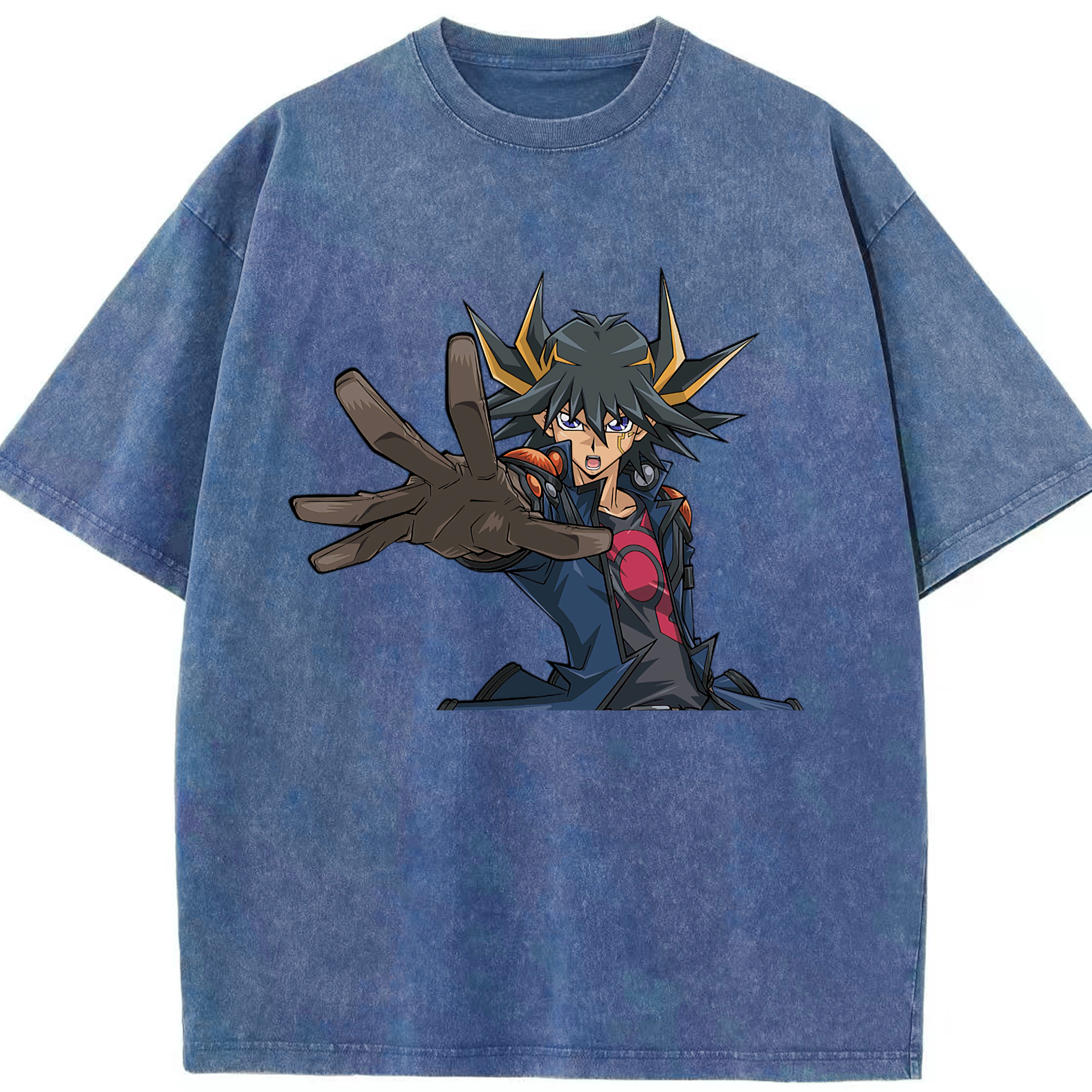 （画像用） 遊☆戯☆王 Yu-Gi-Oh! 綿100% ヴィンテージ風 半袖Tシャツ（フロントプリント）