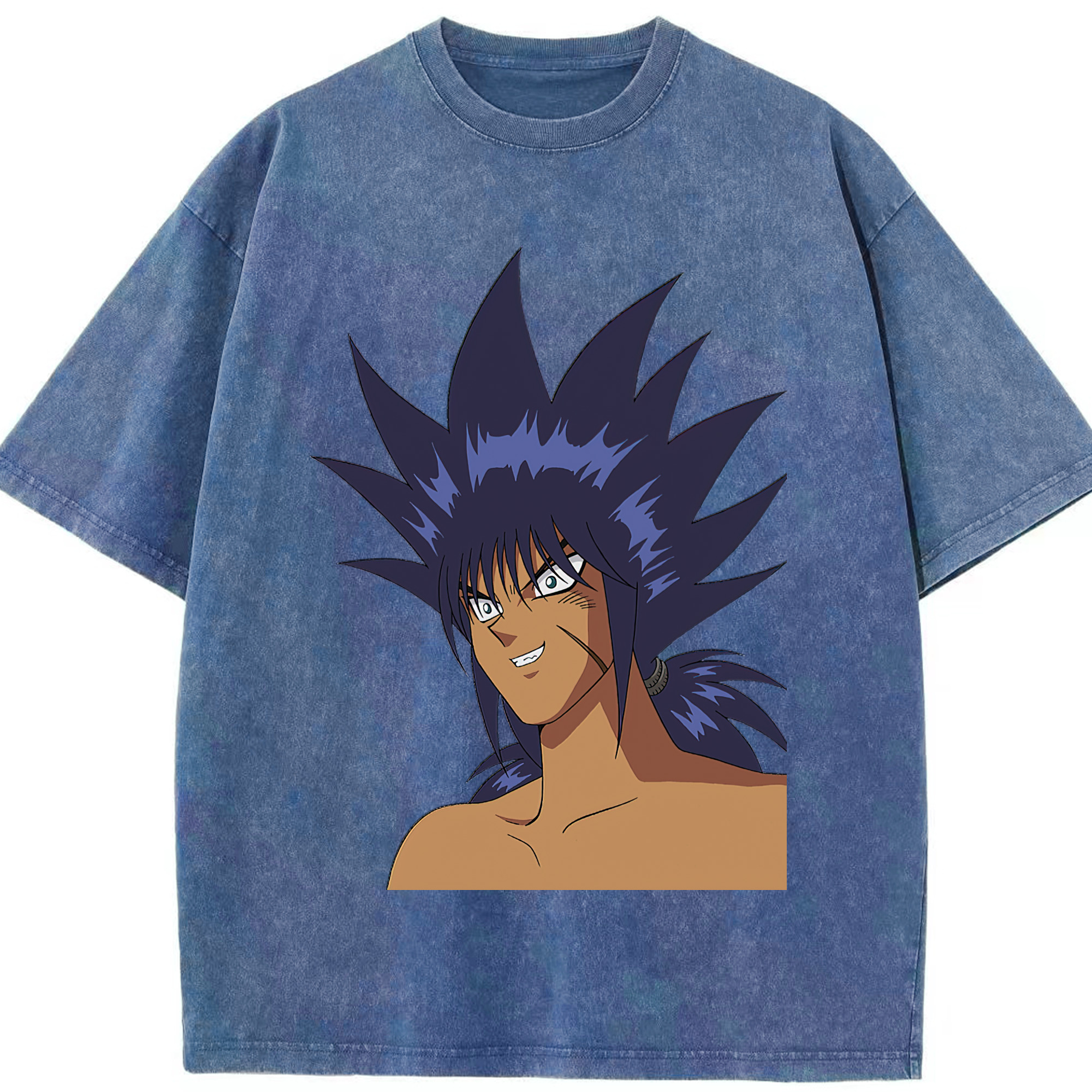 （画像用） 遊☆戯☆王 Yu-Gi-Oh! 綿100% ヴィンテージ風 半袖Tシャツ（フロントプリント）