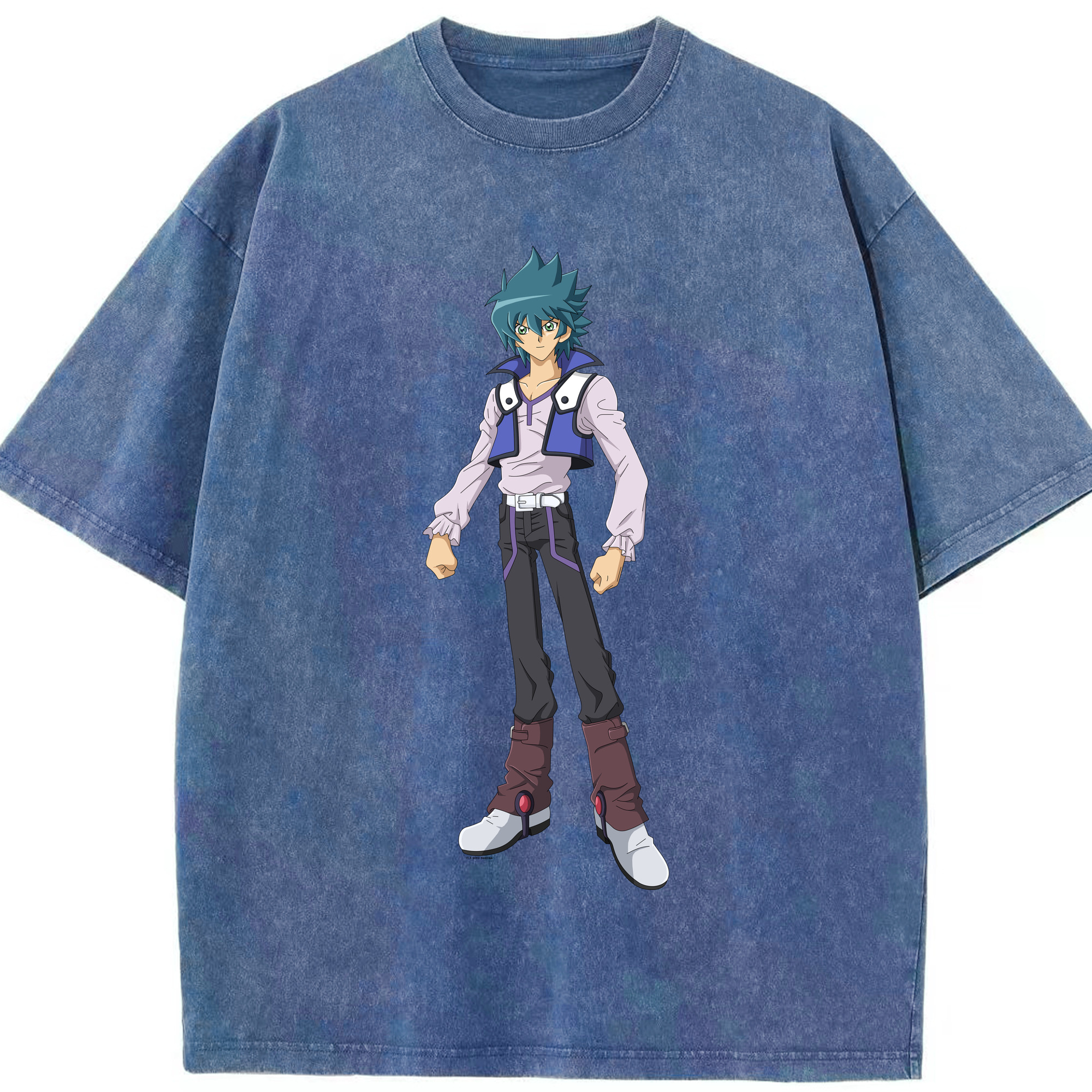 （画像用） 遊☆戯☆王 Yu-Gi-Oh! 綿100% ヴィンテージ風 半袖Tシャツ（フロントプリント）