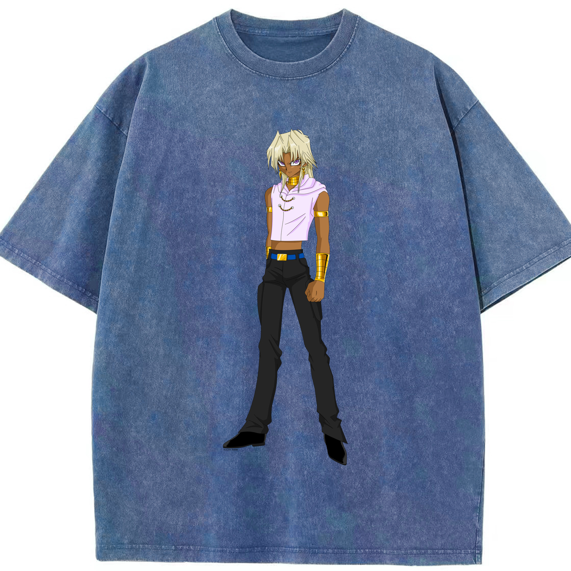 （画像用） 遊☆戯☆王 Yu-Gi-Oh! 綿100% ヴィンテージ風 半袖Tシャツ（フロントプリント）