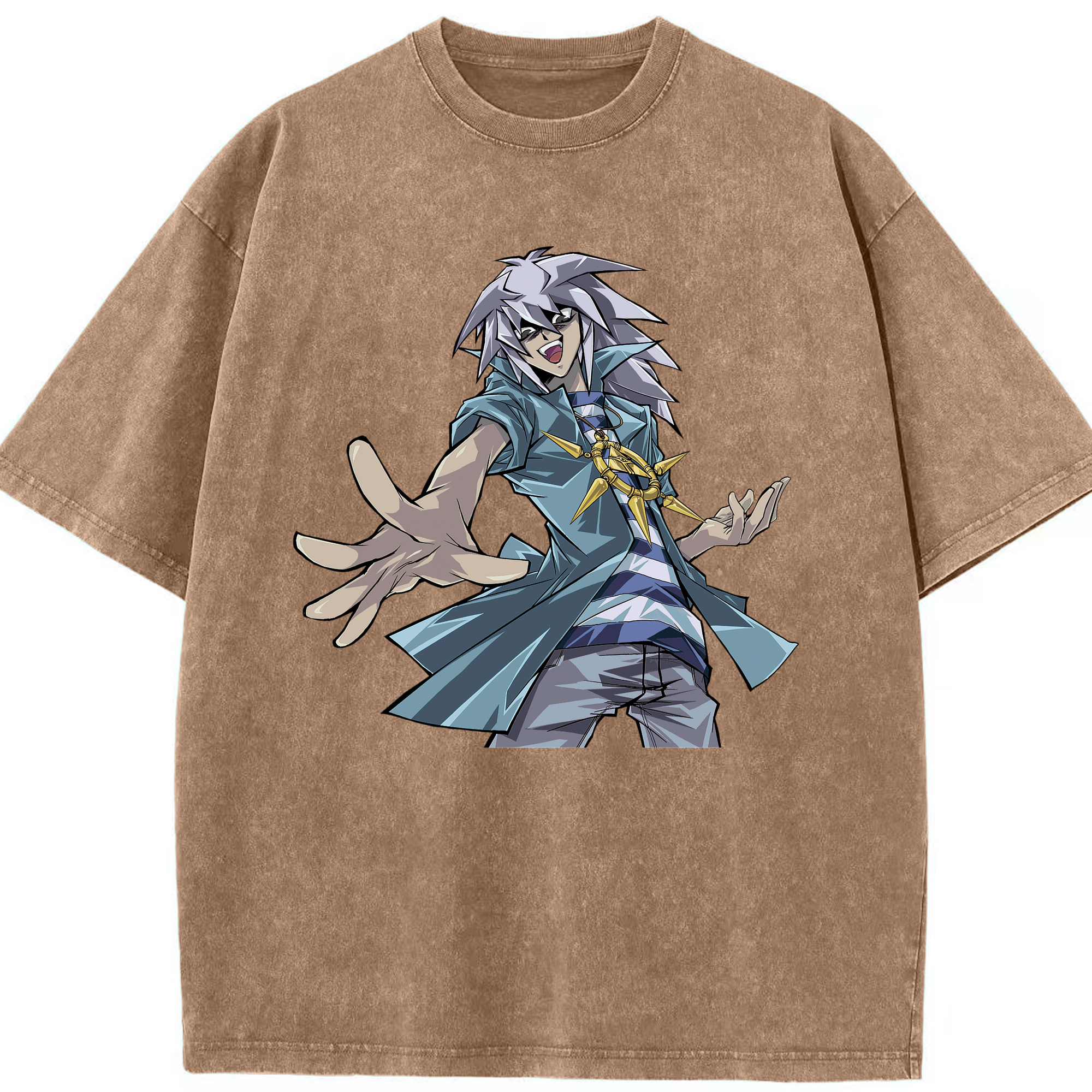 （画像用） 遊☆戯☆王 Yu-Gi-Oh! 綿100% ヴィンテージ風 半袖Tシャツ（フロントプリント）