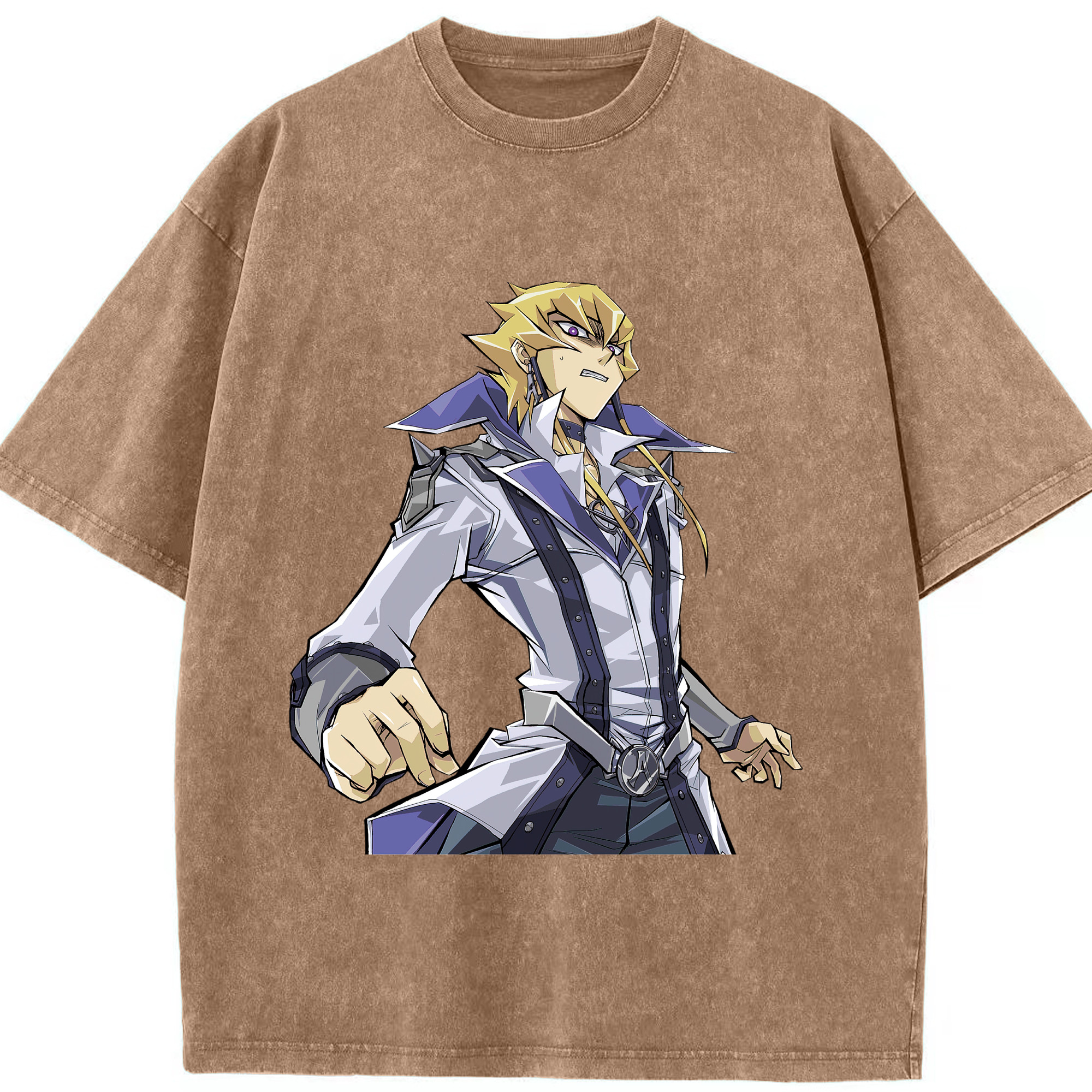 （画像用） 遊☆戯☆王 Yu-Gi-Oh! 綿100% ヴィンテージ風 半袖Tシャツ（フロントプリント）