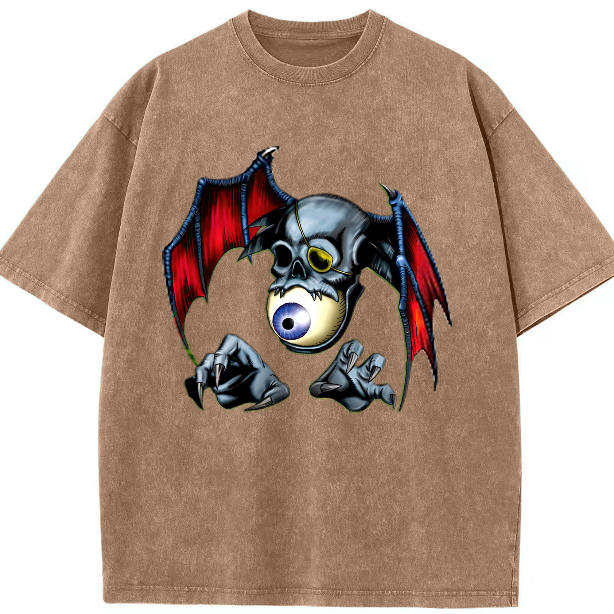 （画像用） 遊☆戯☆王 Yu-Gi-Oh! 綿100% ヴィンテージ風 半袖Tシャツ（フロントプリント）