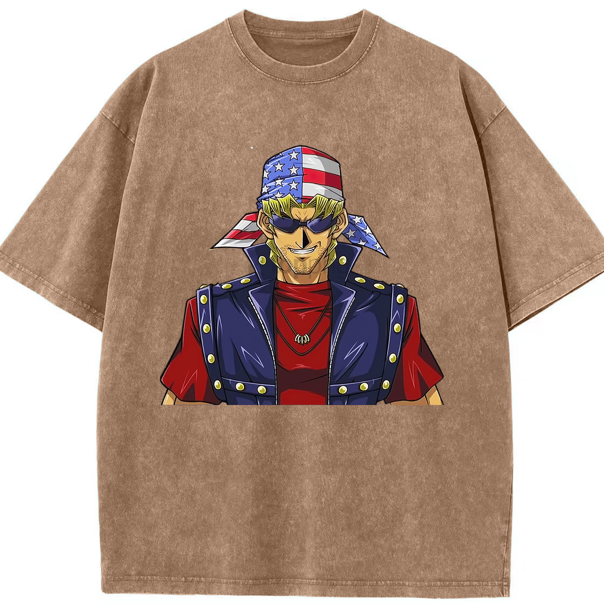（画像用） 遊☆戯☆王 Yu-Gi-Oh! 綿100% ヴィンテージ風 半袖Tシャツ（フロントプリント）