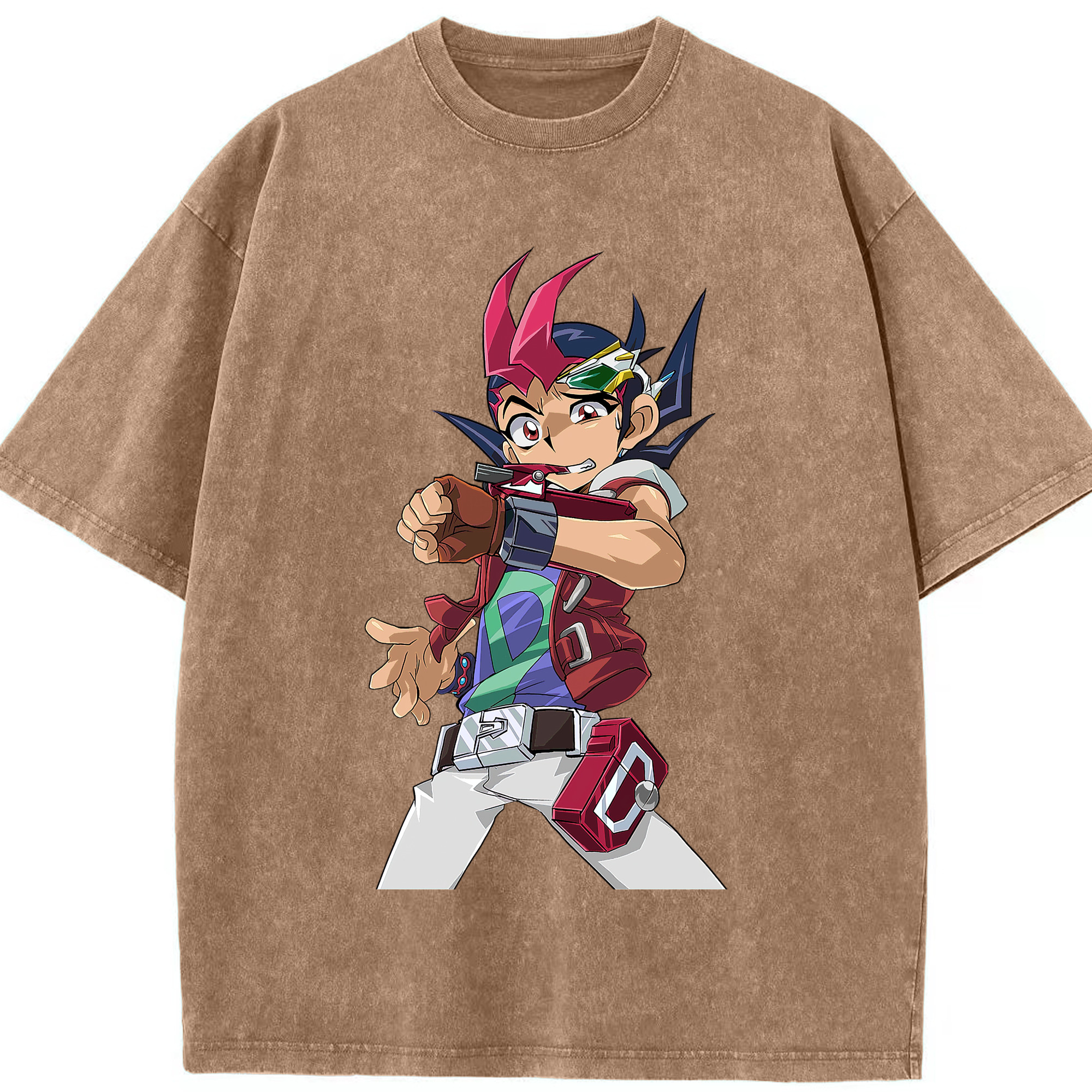 （画像用） 遊☆戯☆王 Yu-Gi-Oh! 綿100% ヴィンテージ風 半袖Tシャツ（フロントプリント）