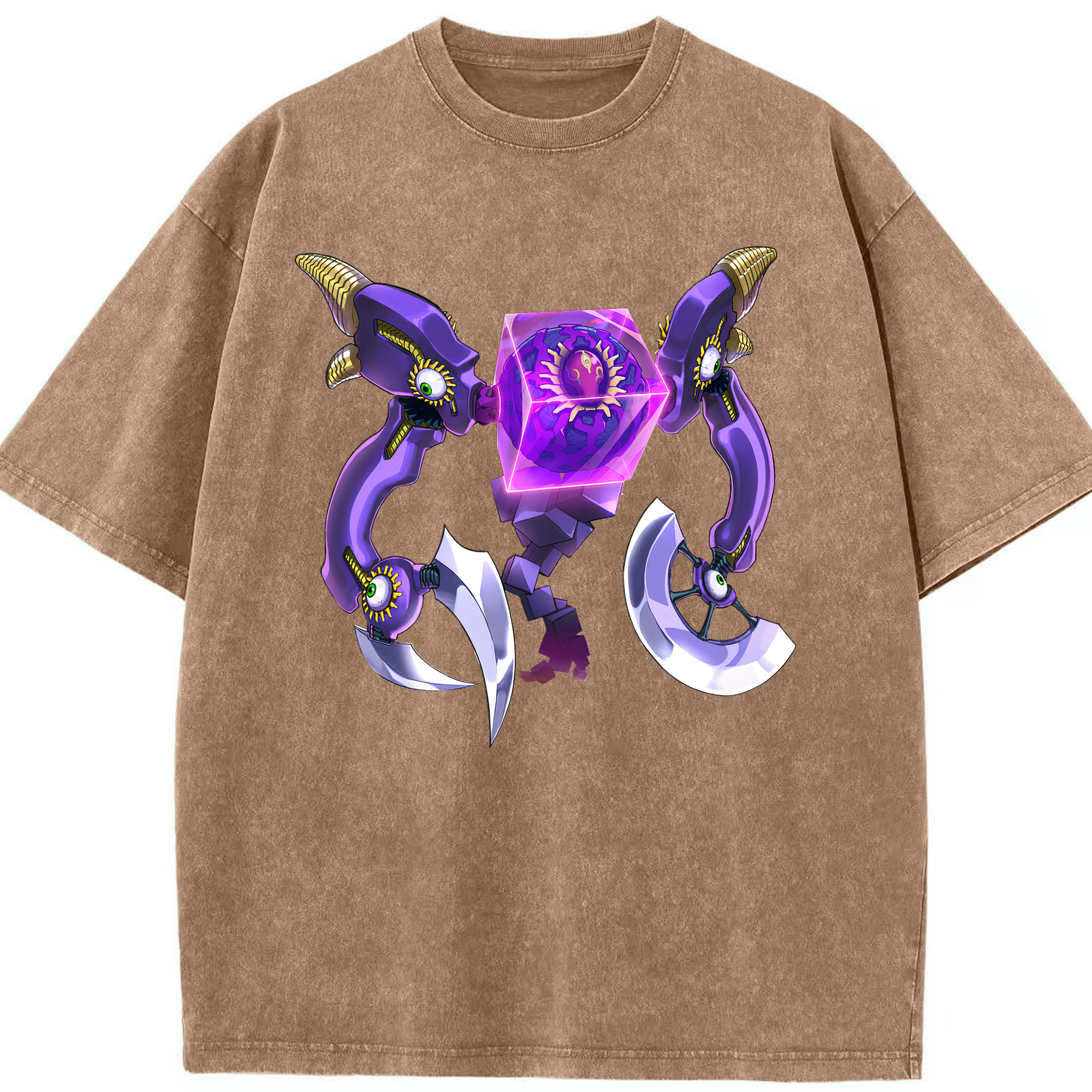 （画像用） 遊☆戯☆王 Yu-Gi-Oh! 綿100% ヴィンテージ風 半袖Tシャツ（フロントプリント）