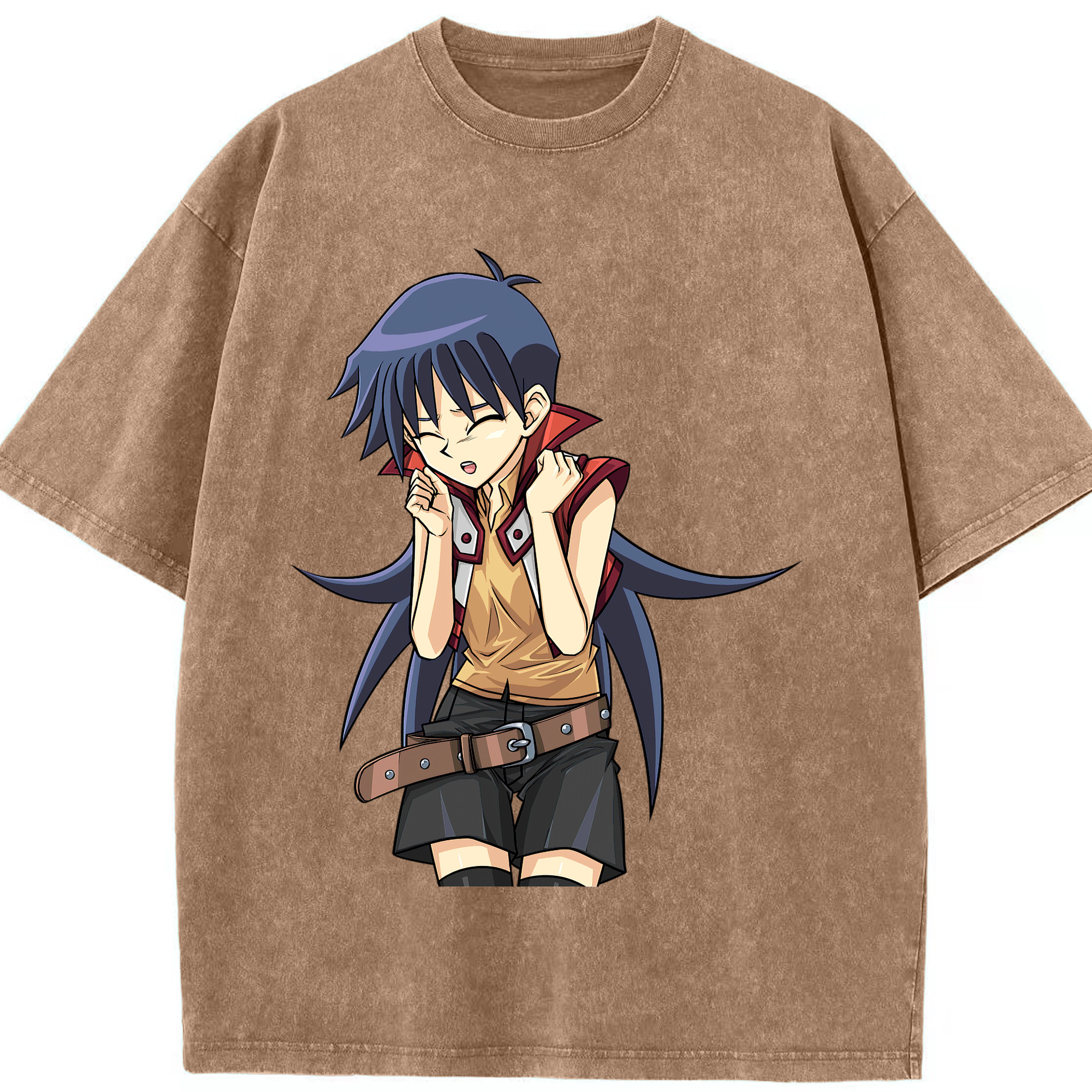 （画像用） 遊☆戯☆王 Yu-Gi-Oh! 綿100% ヴィンテージ風 半袖Tシャツ（フロントプリント）