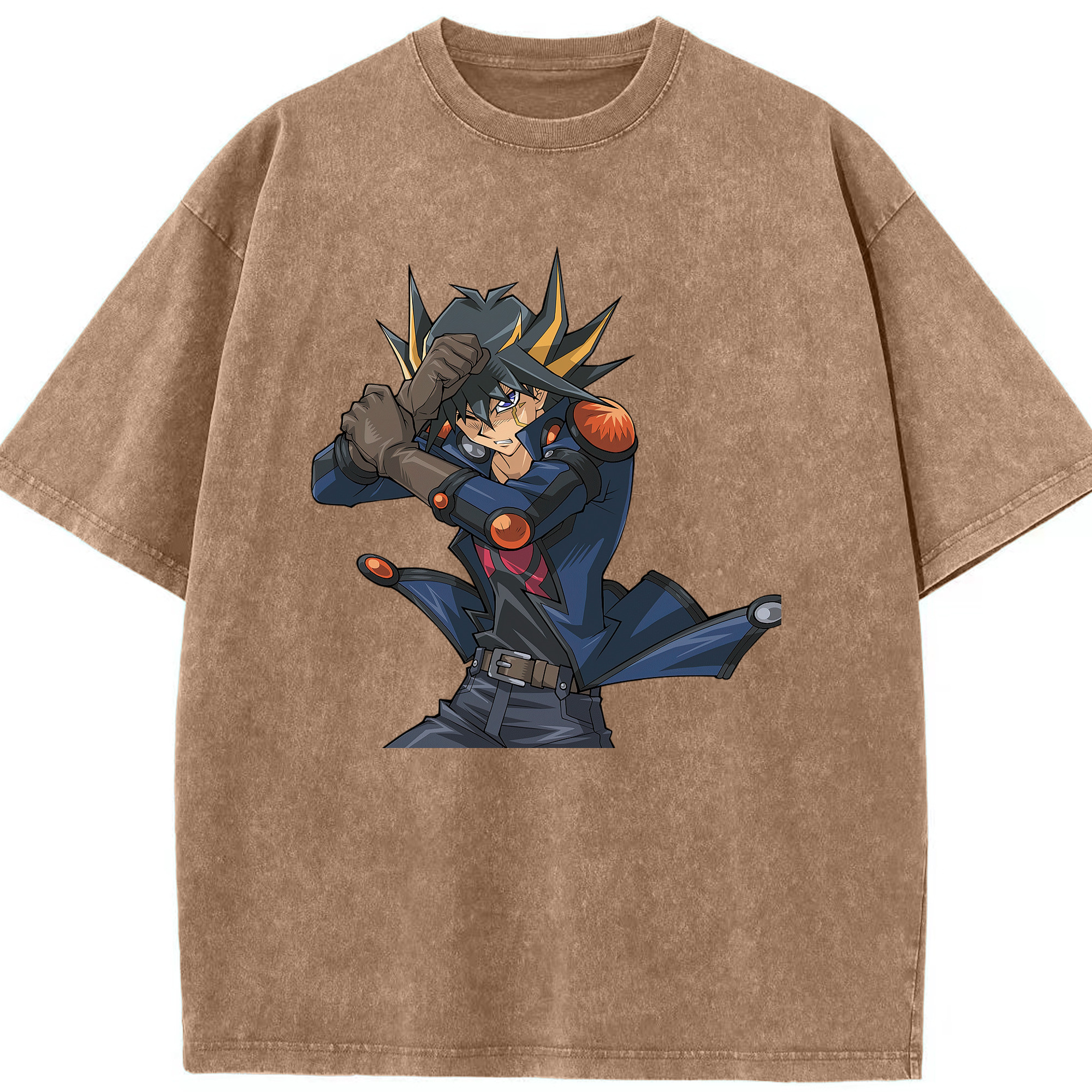 （画像用） 遊☆戯☆王 Yu-Gi-Oh! 綿100% ヴィンテージ風 半袖Tシャツ（フロントプリント）
