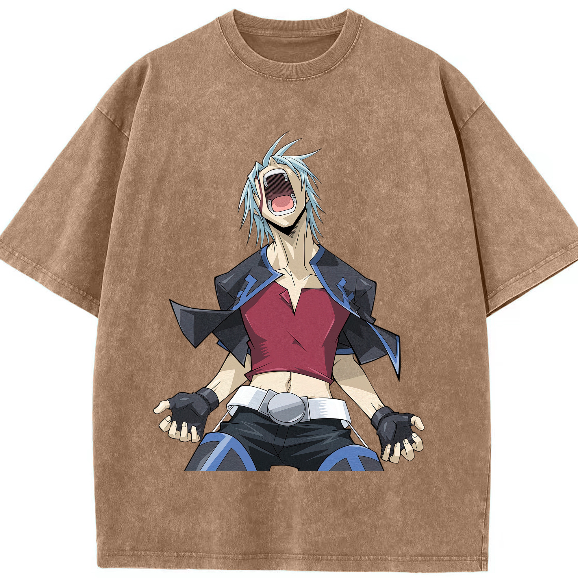 （画像用） 遊☆戯☆王 Yu-Gi-Oh! 綿100% ヴィンテージ風 半袖Tシャツ（フロントプリント）