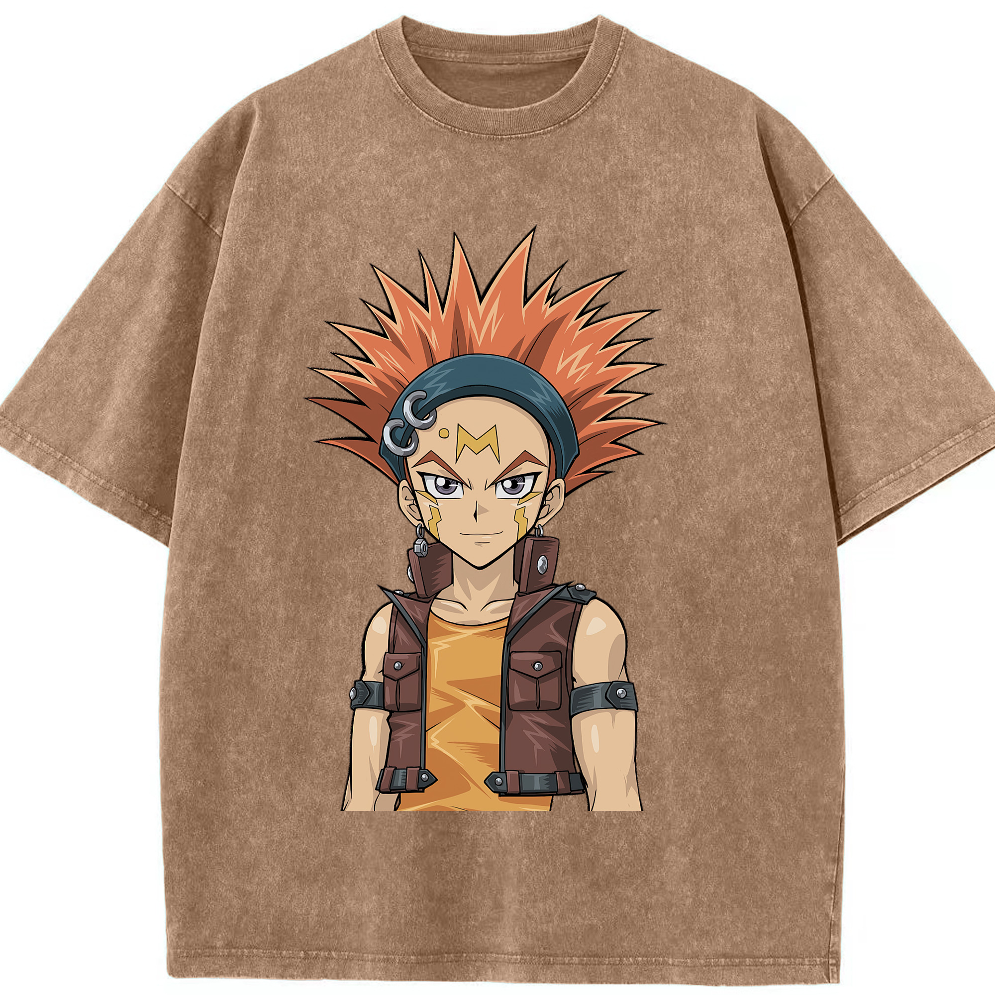 （画像用） 遊☆戯☆王 Yu-Gi-Oh! 綿100% ヴィンテージ風 半袖Tシャツ（フロントプリント）