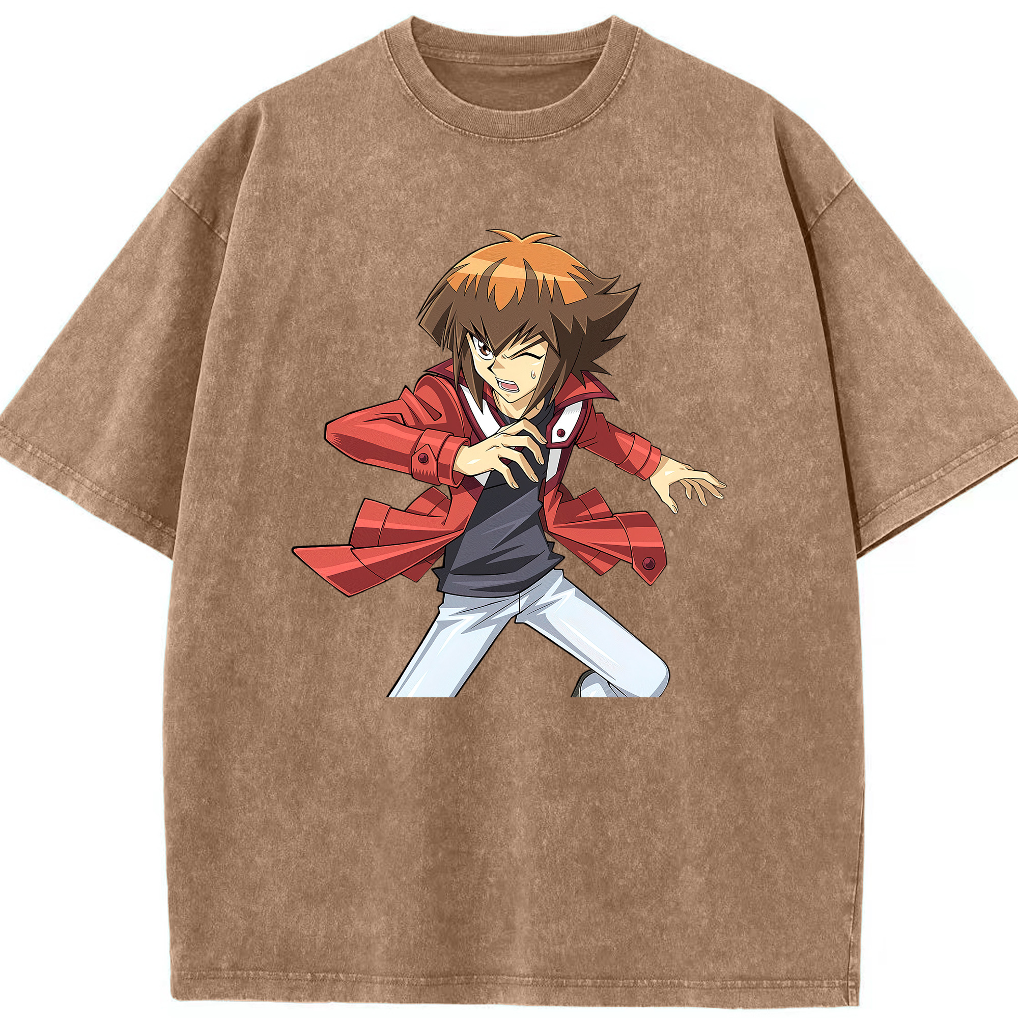 （画像用） 遊☆戯☆王 Yu-Gi-Oh! 綿100% ヴィンテージ風 半袖Tシャツ（フロントプリント）