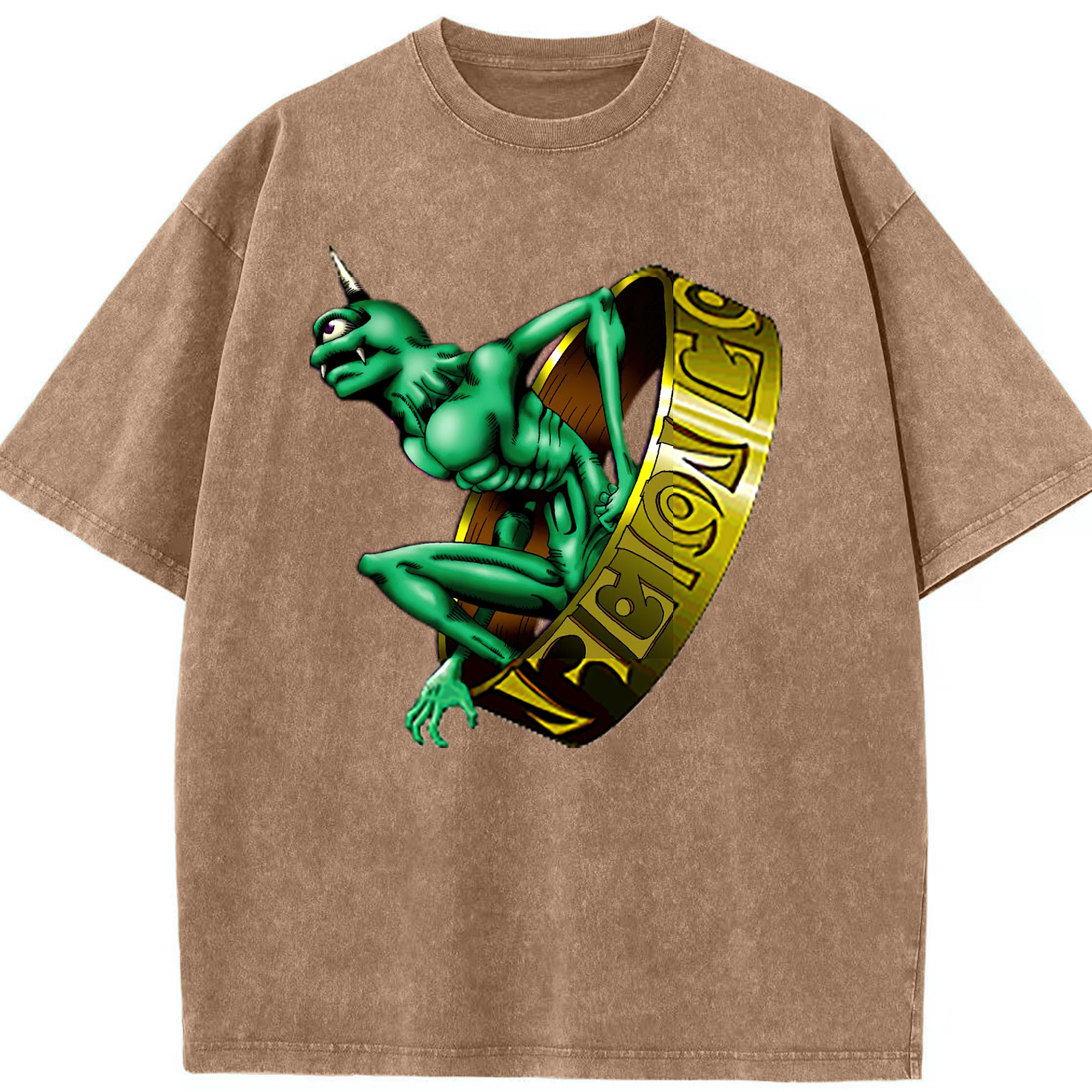 （画像用） 遊☆戯☆王 Yu-Gi-Oh! 綿100% ヴィンテージ風 半袖Tシャツ（フロントプリント）
