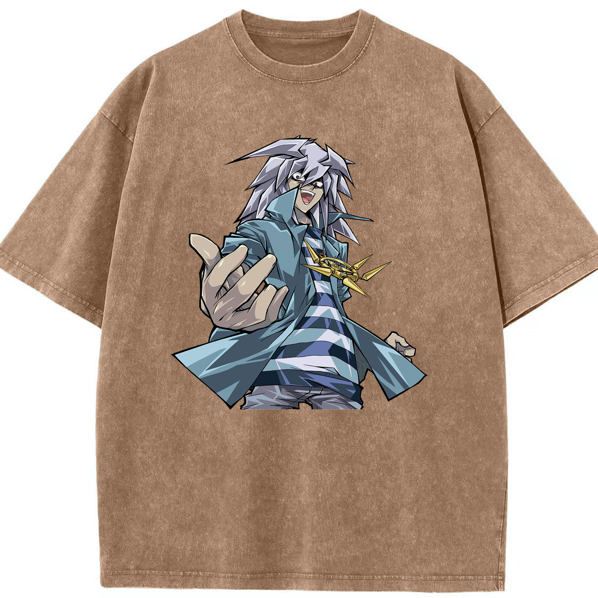 （画像用） 遊☆戯☆王 Yu-Gi-Oh! 綿100% ヴィンテージ風 半袖Tシャツ（フロントプリント）
