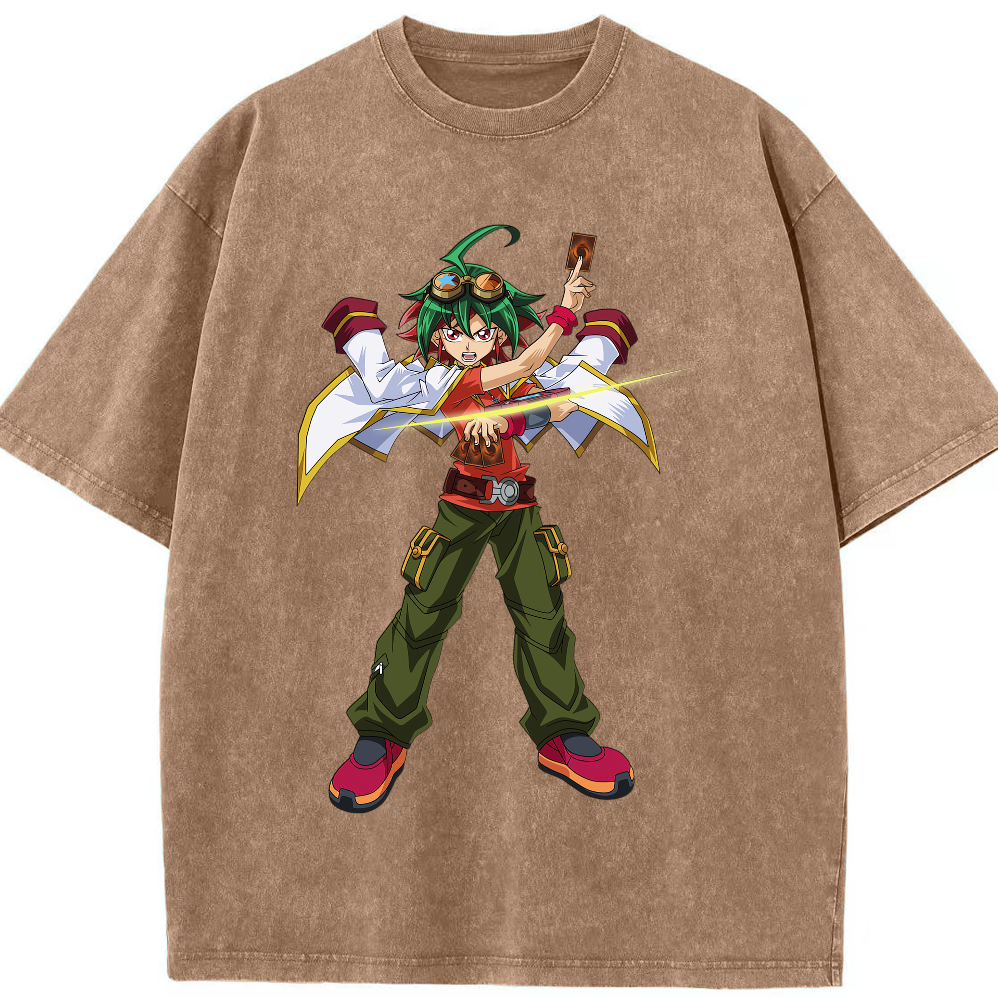 （画像用） 遊☆戯☆王 Yu-Gi-Oh! 綿100% ヴィンテージ風 半袖Tシャツ（フロントプリント）
