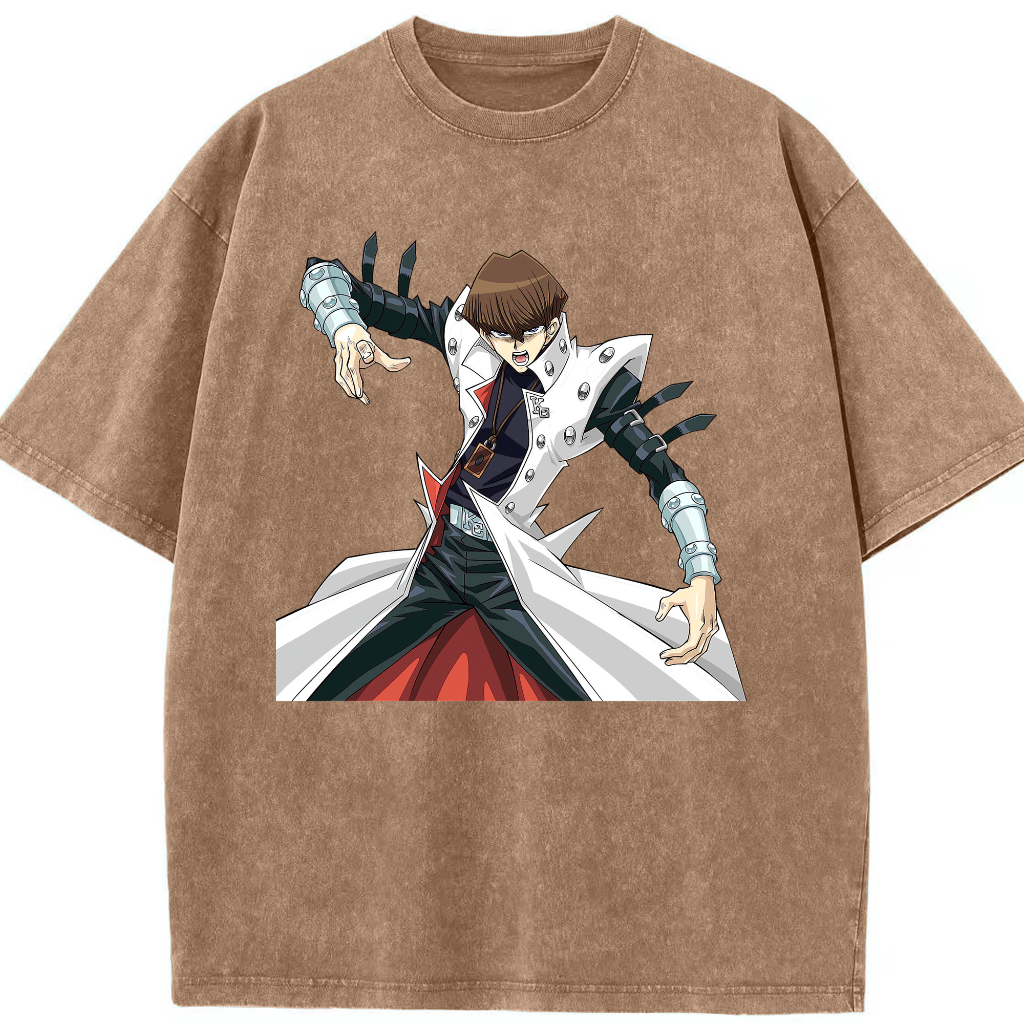 （画像用） 遊☆戯☆王 Yu-Gi-Oh! 綿100% ヴィンテージ風 半袖Tシャツ（フロントプリント）