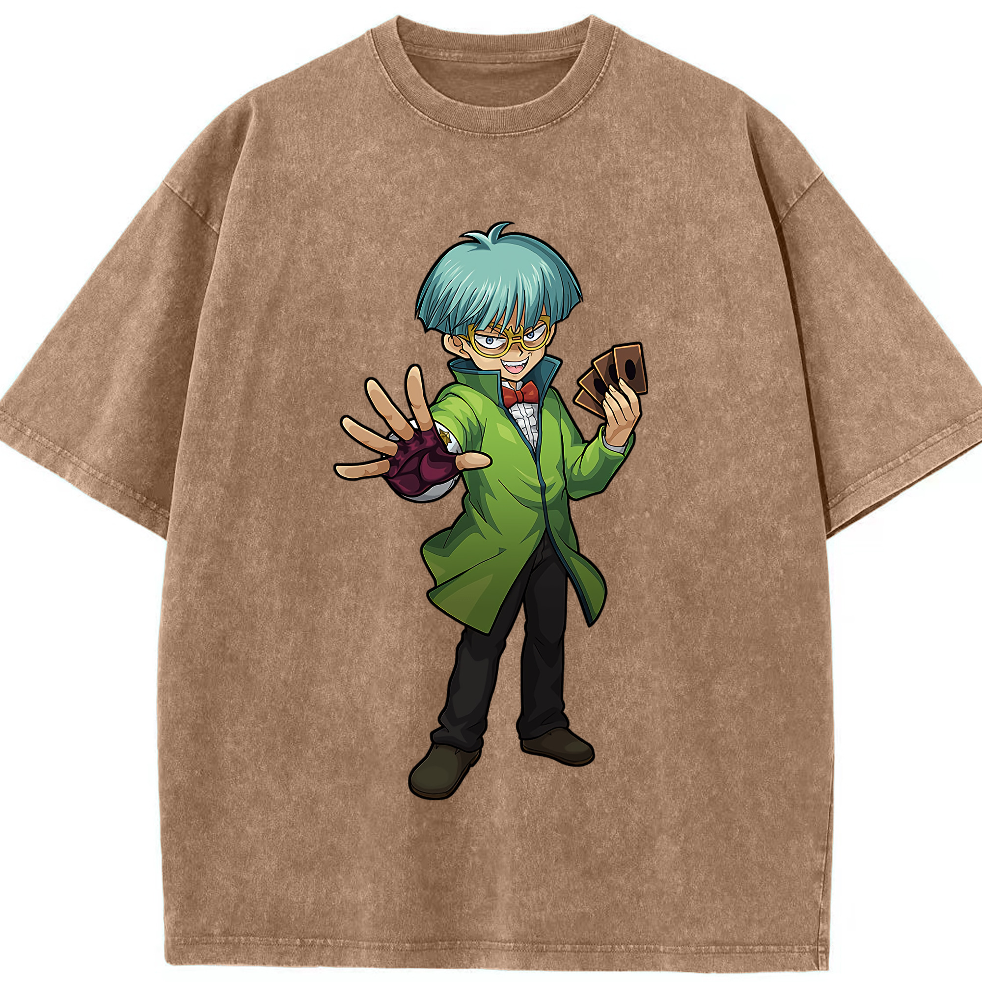 （画像用） 遊☆戯☆王 Yu-Gi-Oh! 綿100% ヴィンテージ風 半袖Tシャツ（フロントプリント）