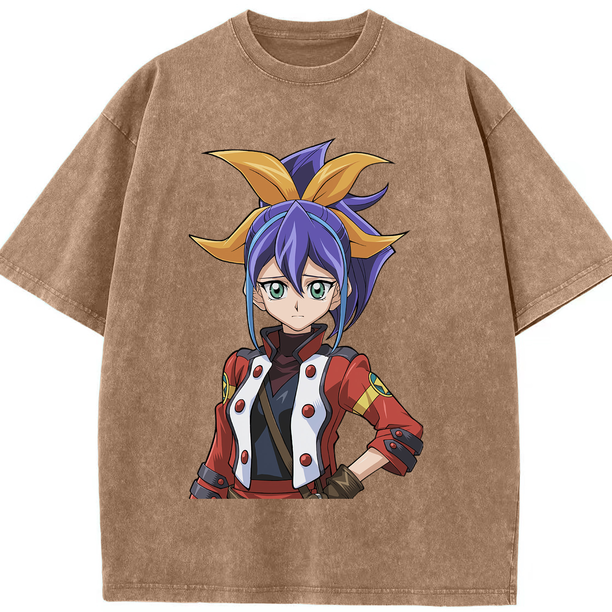（画像用） 遊☆戯☆王 Yu-Gi-Oh! 綿100% ヴィンテージ風 半袖Tシャツ（フロントプリント）