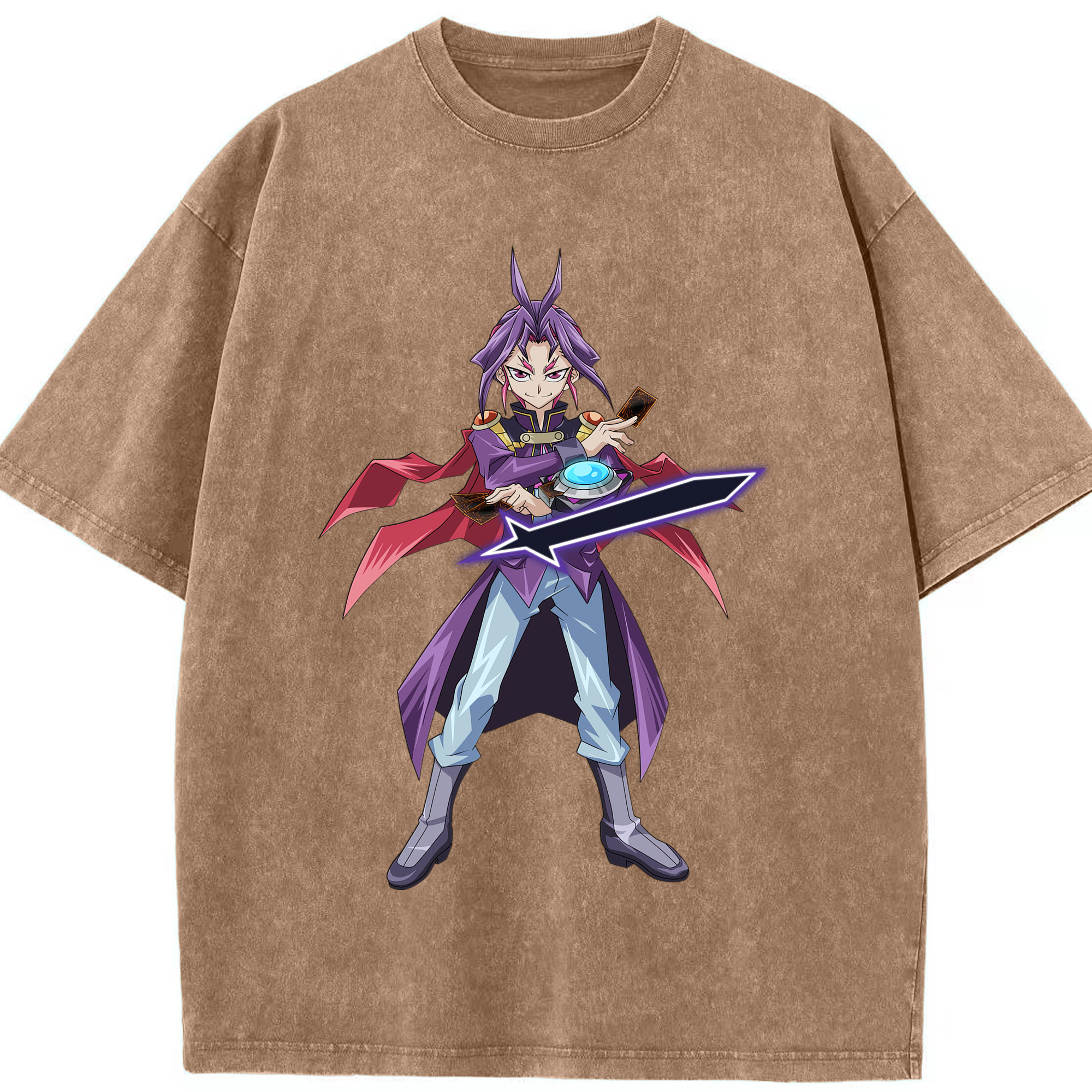 （画像用） 遊☆戯☆王 Yu-Gi-Oh! 綿100% ヴィンテージ風 半袖Tシャツ（フロントプリント）