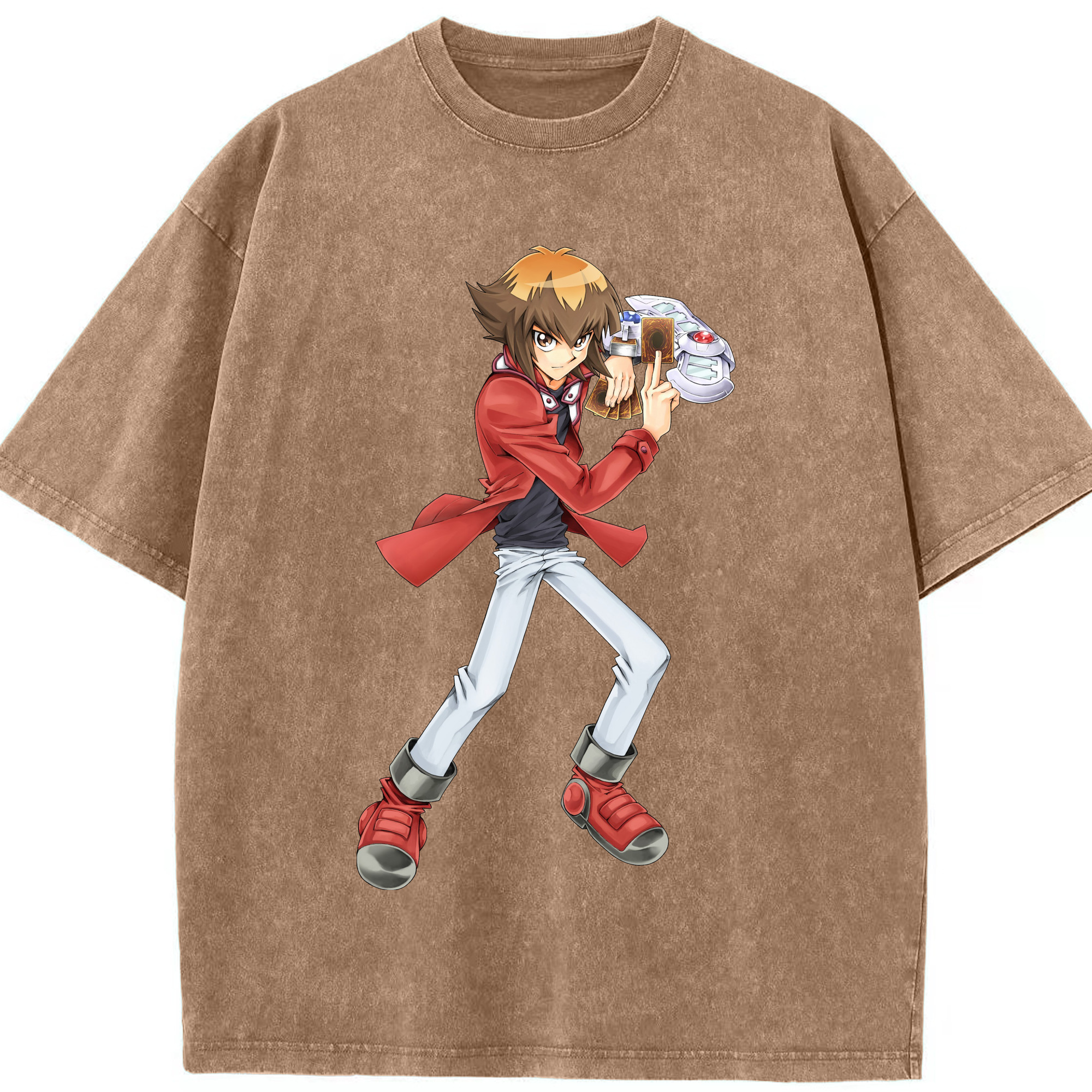 （画像用） 遊☆戯☆王 Yu-Gi-Oh! 綿100% ヴィンテージ風 半袖Tシャツ（フロントプリント）