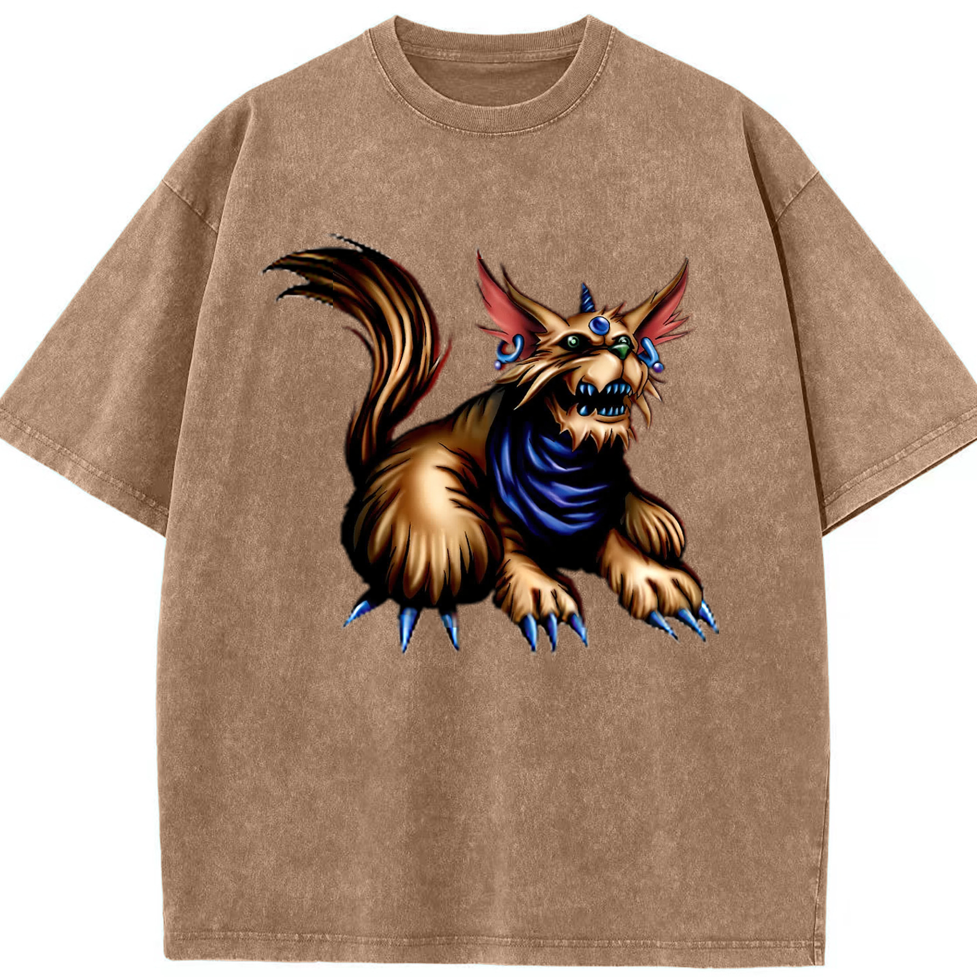 （画像用） 遊☆戯☆王 Yu-Gi-Oh! 綿100% ヴィンテージ風 半袖Tシャツ（フロントプリント）