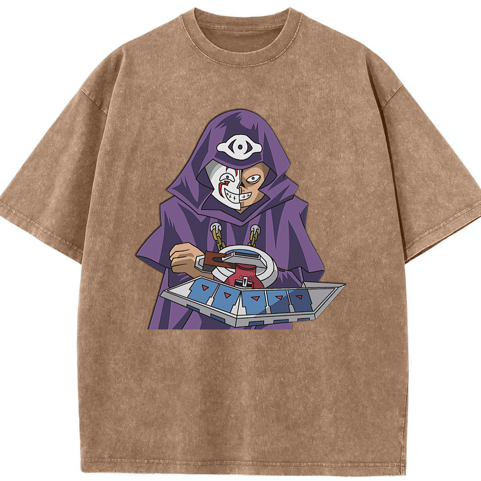 （画像用） 遊☆戯☆王 Yu-Gi-Oh! 綿100% ヴィンテージ風 半袖Tシャツ（フロントプリント）