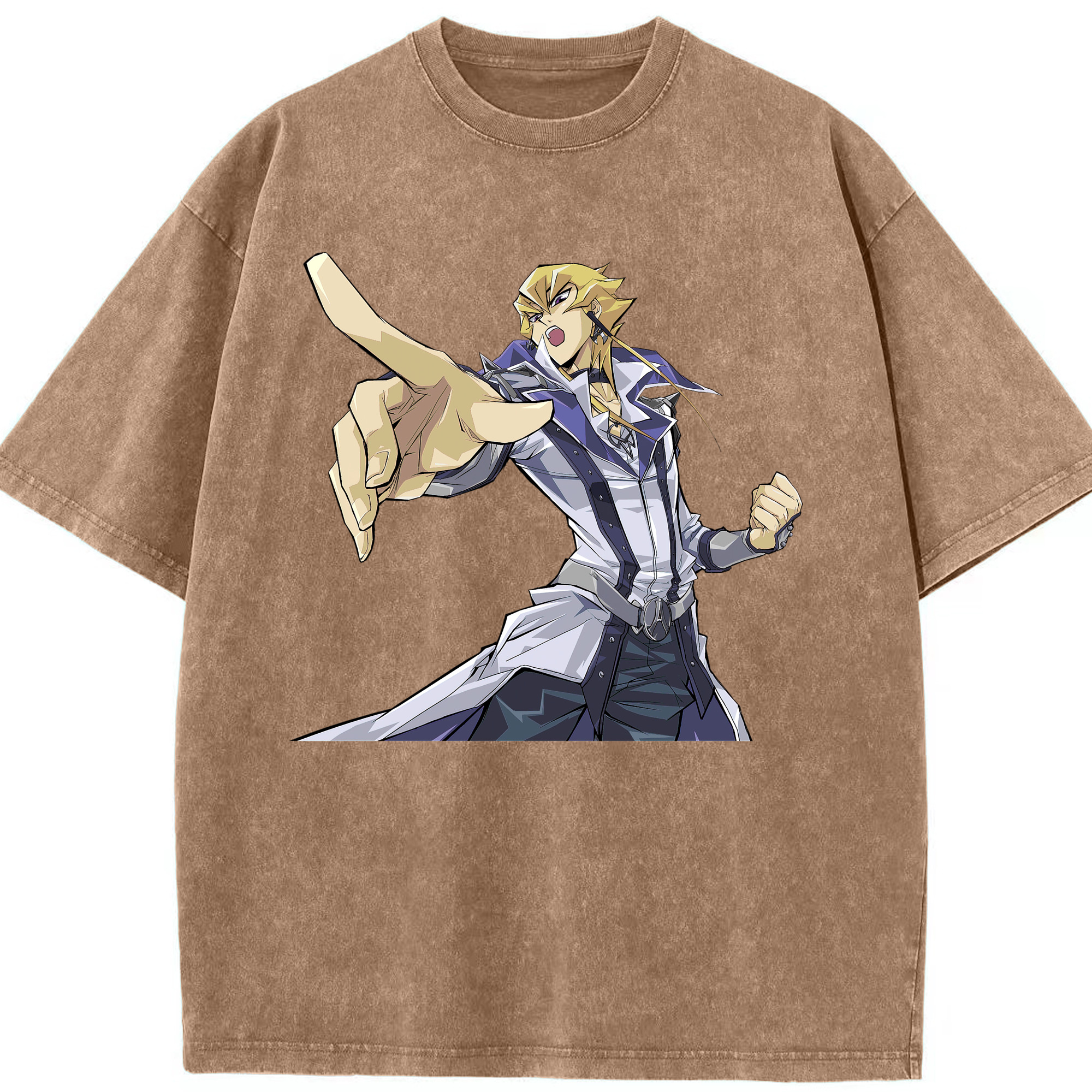 （画像用） 遊☆戯☆王 Yu-Gi-Oh! 綿100% ヴィンテージ風 半袖Tシャツ（フロントプリント）