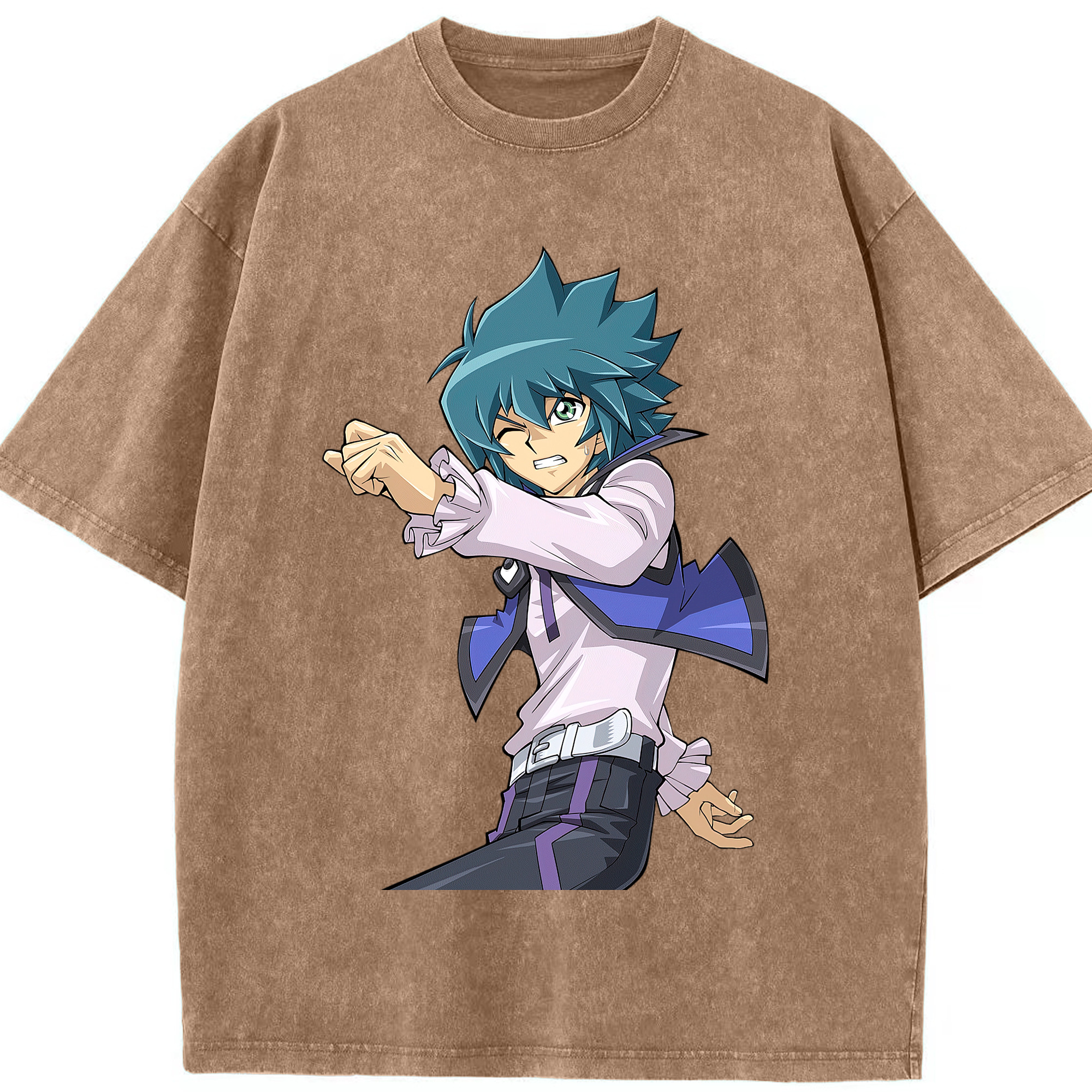（画像用） 遊☆戯☆王 Yu-Gi-Oh! 綿100% ヴィンテージ風 半袖Tシャツ（フロントプリント）