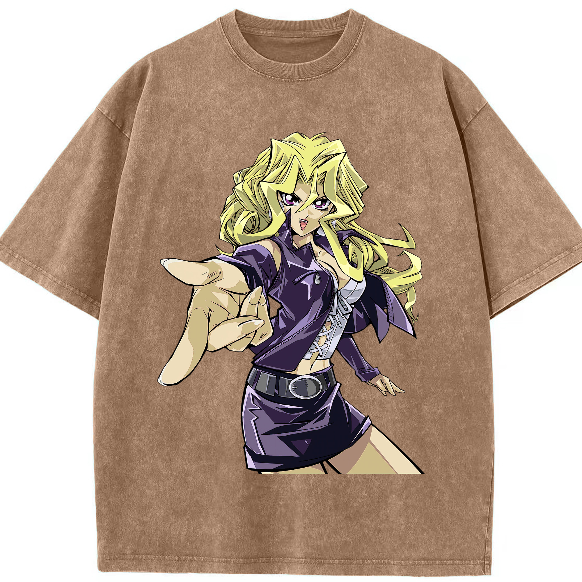 （画像用） 遊☆戯☆王 Yu-Gi-Oh! 綿100% ヴィンテージ風 半袖Tシャツ（フロントプリント）
