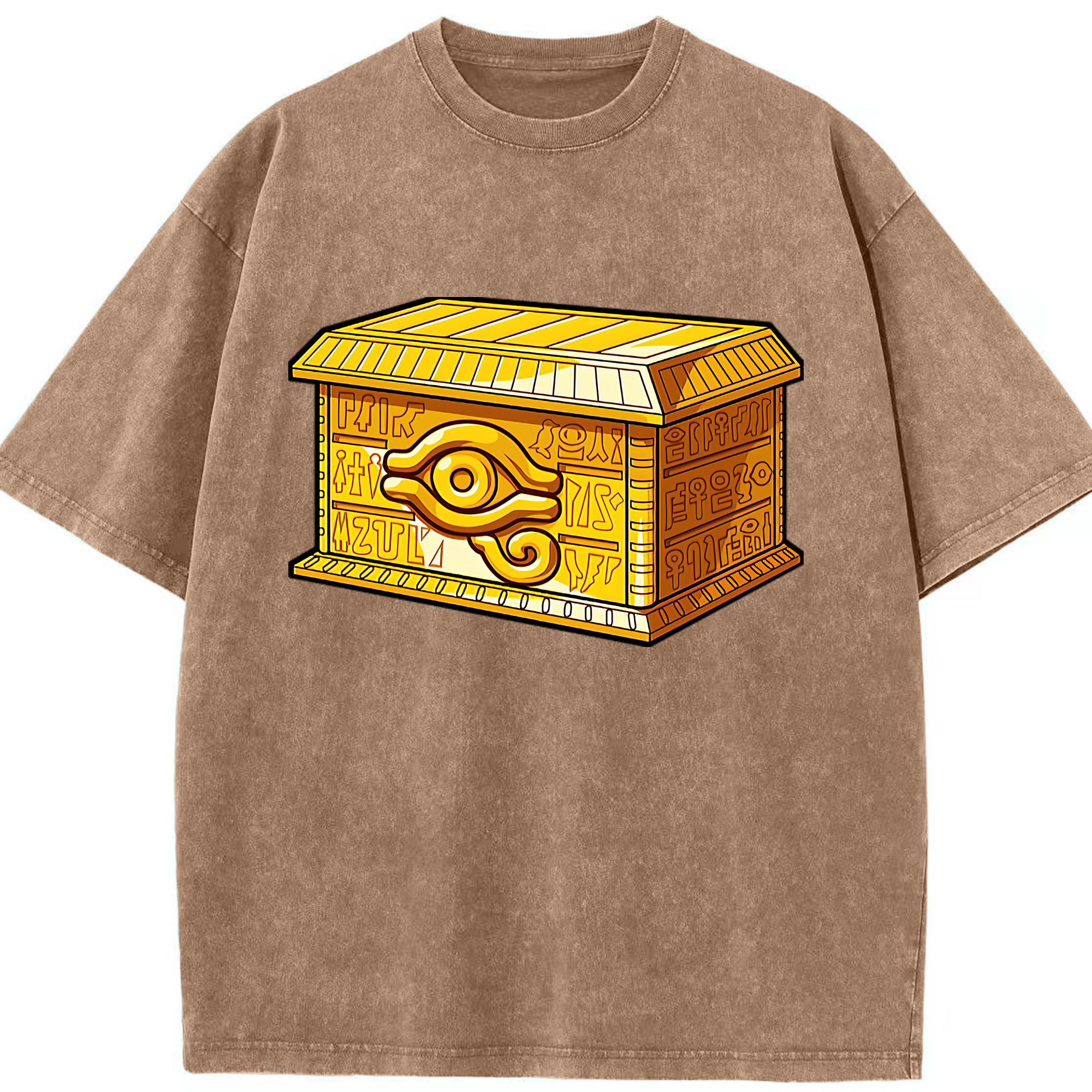 （画像用） 遊☆戯☆王 Yu-Gi-Oh! 綿100% ヴィンテージ風 半袖Tシャツ（フロントプリント）