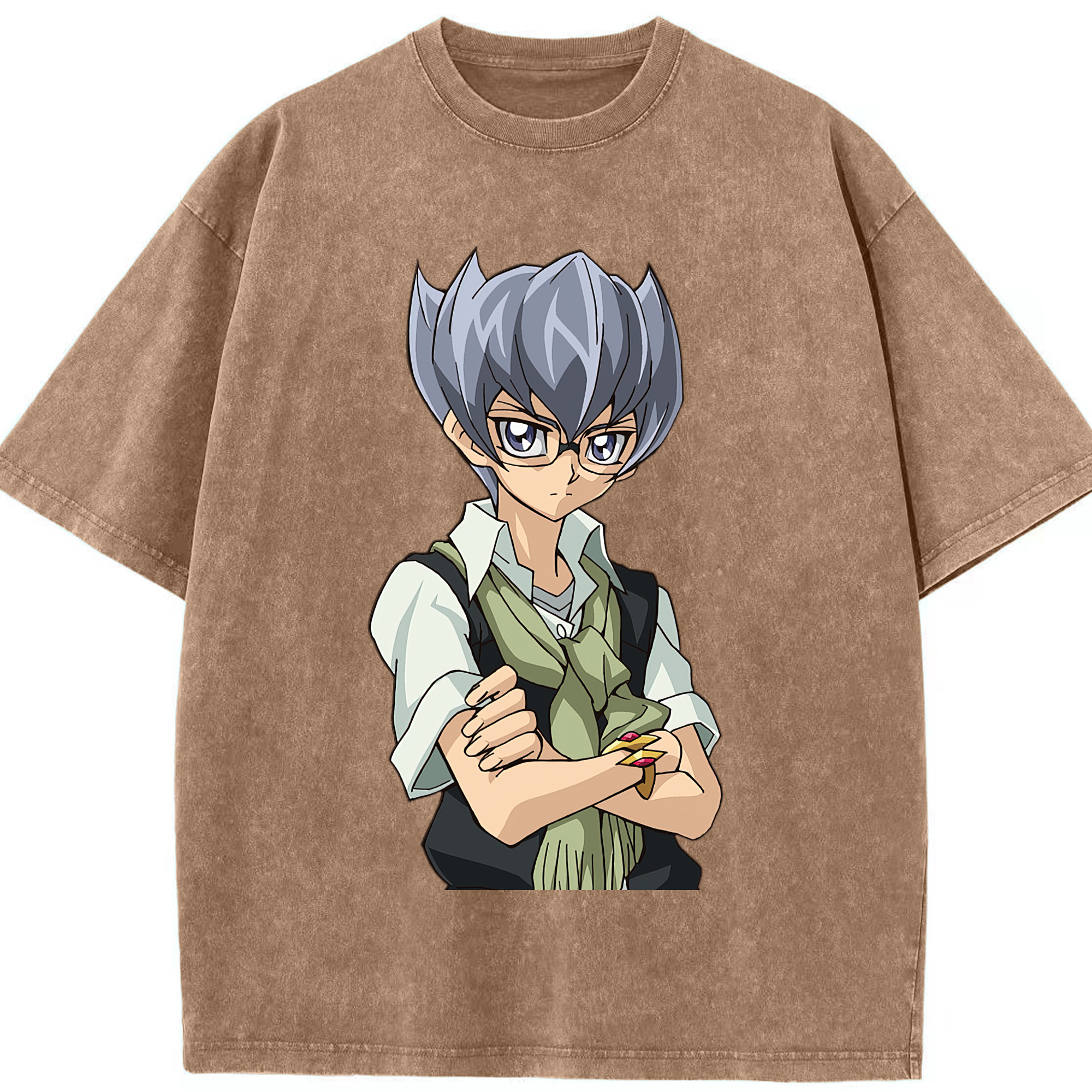 （画像用） 遊☆戯☆王 Yu-Gi-Oh! 綿100% ヴィンテージ風 半袖Tシャツ（フロントプリント）