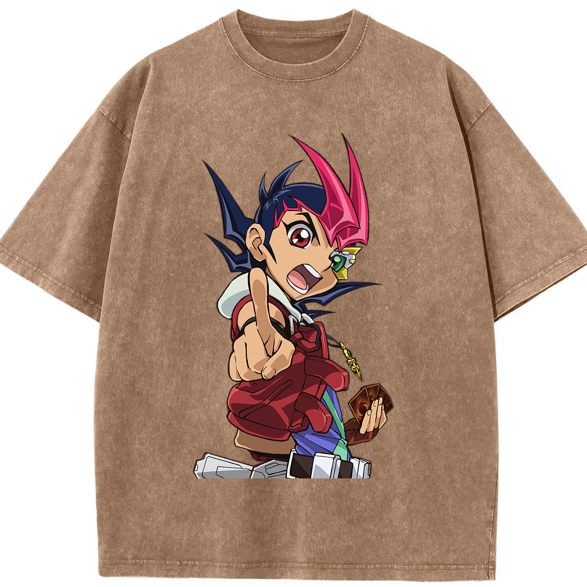 （画像用） 遊☆戯☆王 Yu-Gi-Oh! 綿100% ヴィンテージ風 半袖Tシャツ（フロントプリント）