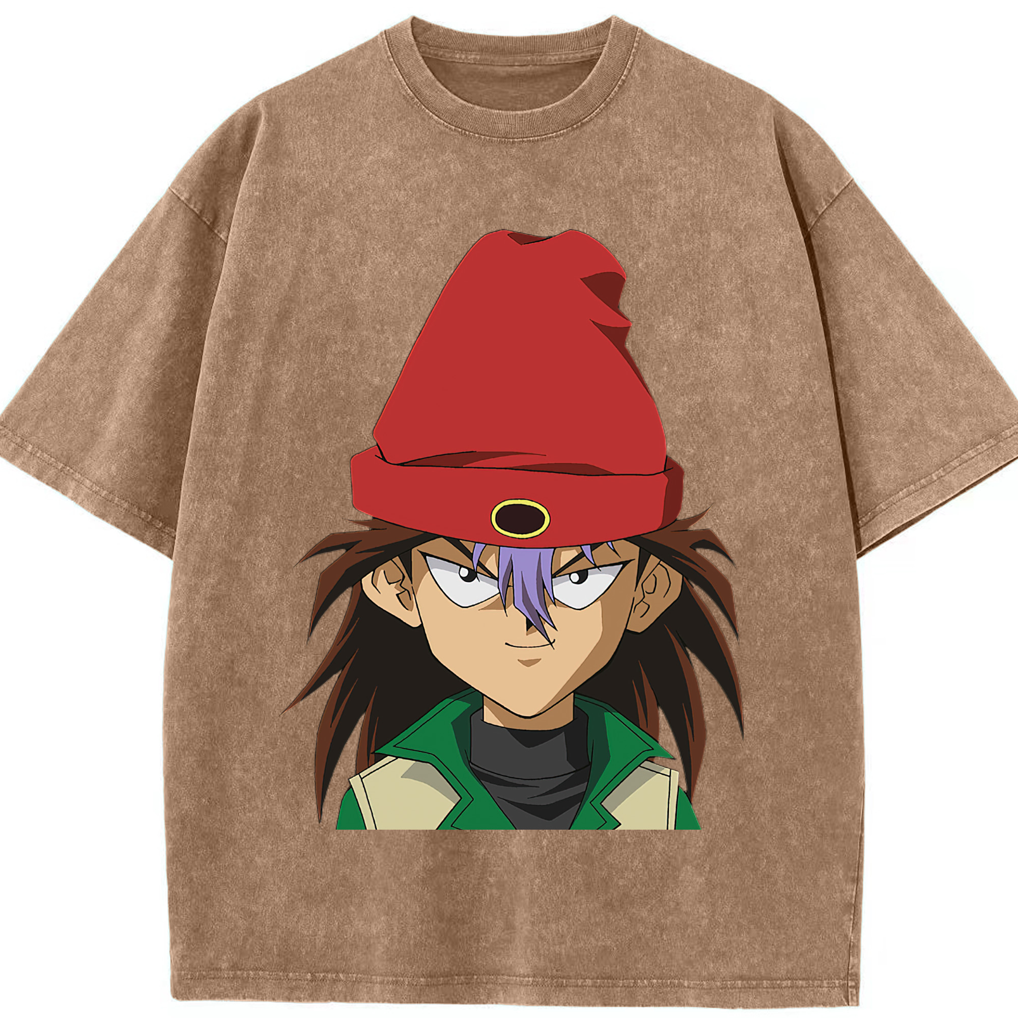 （画像用） 遊☆戯☆王 Yu-Gi-Oh! 綿100% ヴィンテージ風 半袖Tシャツ（フロントプリント）