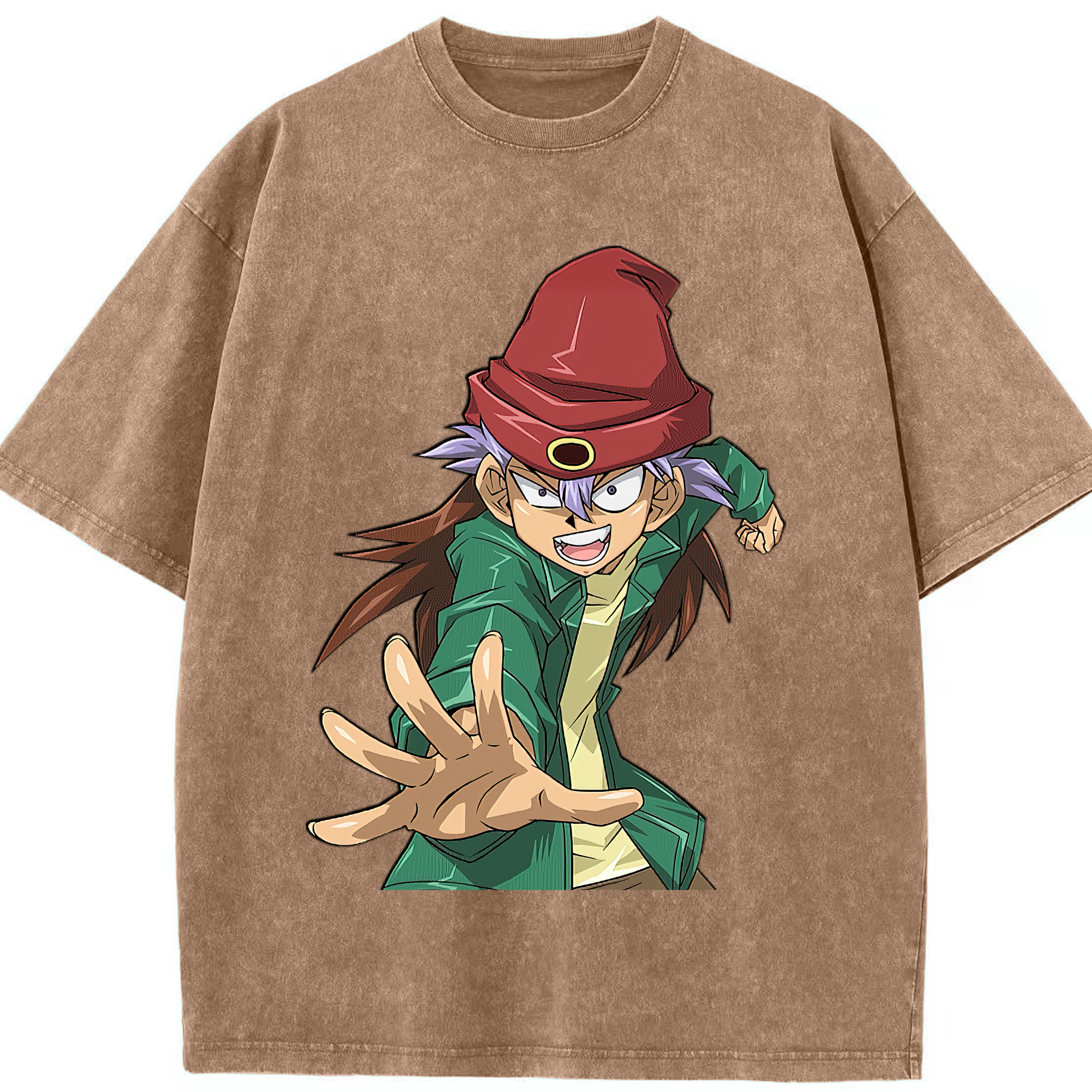 （画像用） 遊☆戯☆王 Yu-Gi-Oh! 綿100% ヴィンテージ風 半袖Tシャツ（フロントプリント）