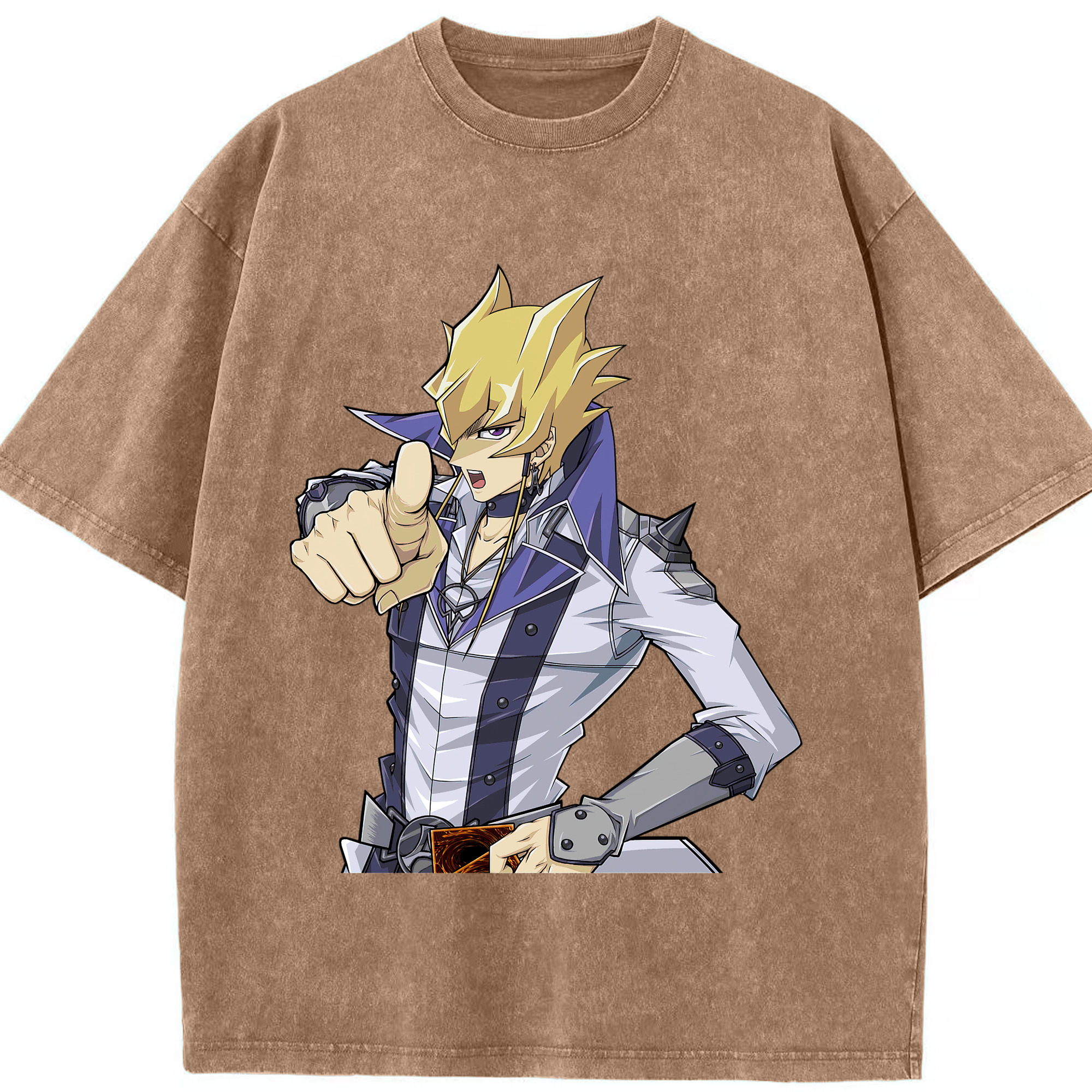（画像用） 遊☆戯☆王 Yu-Gi-Oh! 綿100% ヴィンテージ風 半袖Tシャツ（フロントプリント）