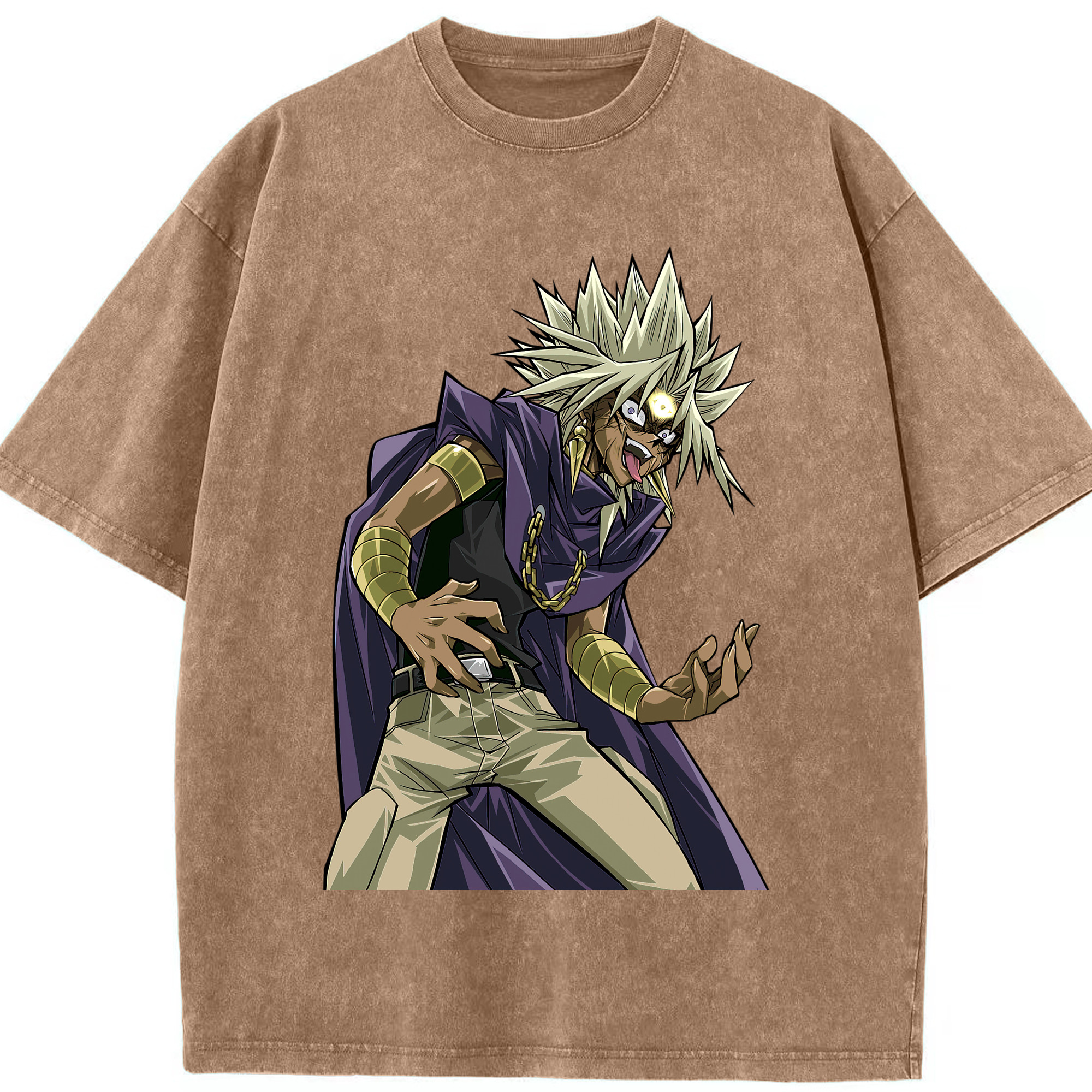 （画像用） 遊☆戯☆王 Yu-Gi-Oh! 綿100% ヴィンテージ風 半袖Tシャツ（フロントプリント）