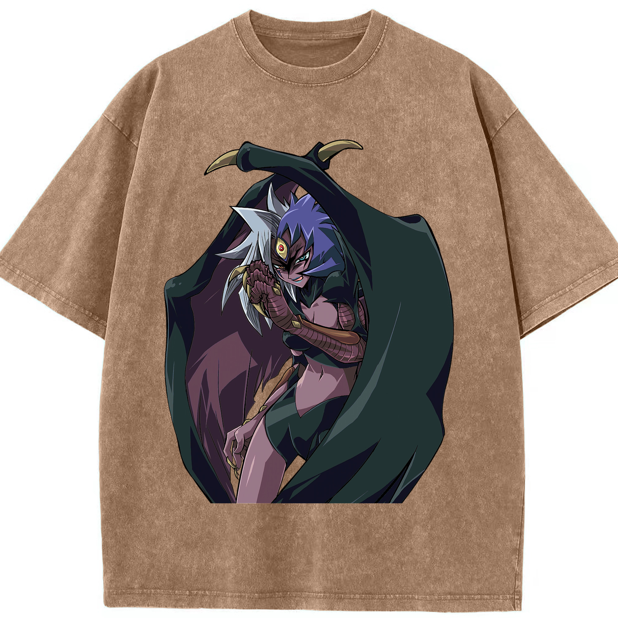 （画像用） 遊☆戯☆王 Yu-Gi-Oh! 綿100% ヴィンテージ風 半袖Tシャツ（フロントプリント）