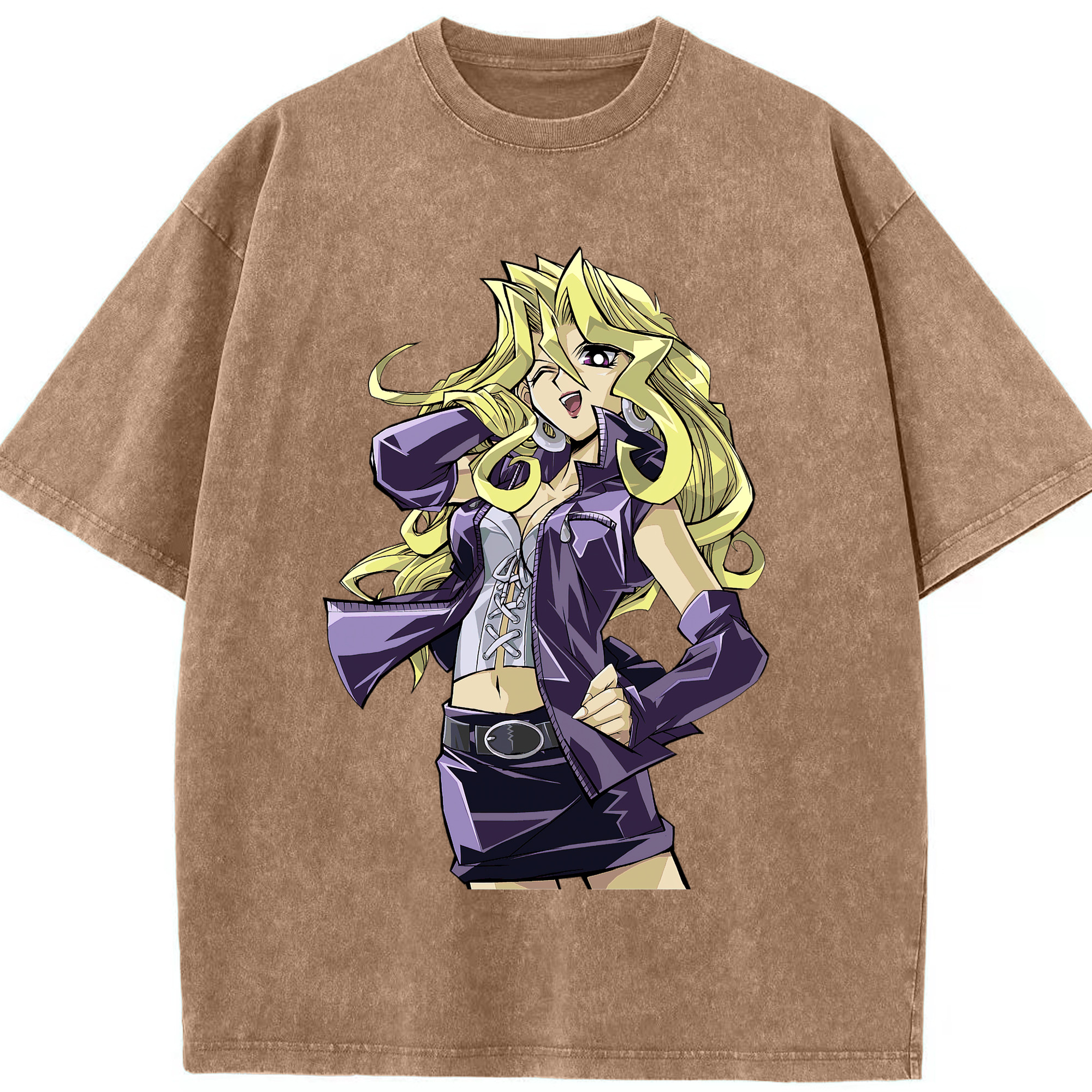 （画像用） 遊☆戯☆王 Yu-Gi-Oh! 綿100% ヴィンテージ風 半袖Tシャツ（フロントプリント）